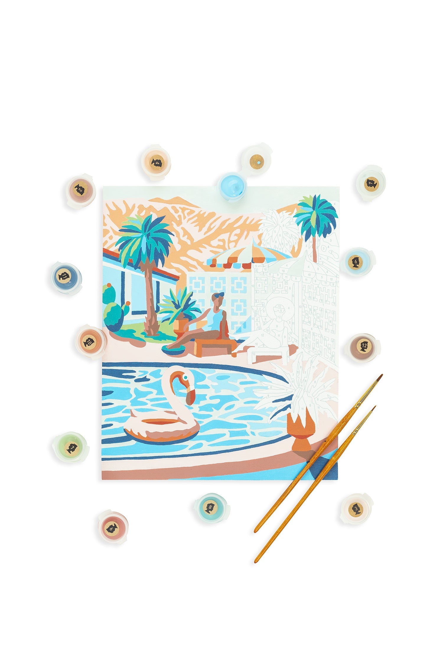 Mid-Mod Mirage | 8x10 paint-by-number kit