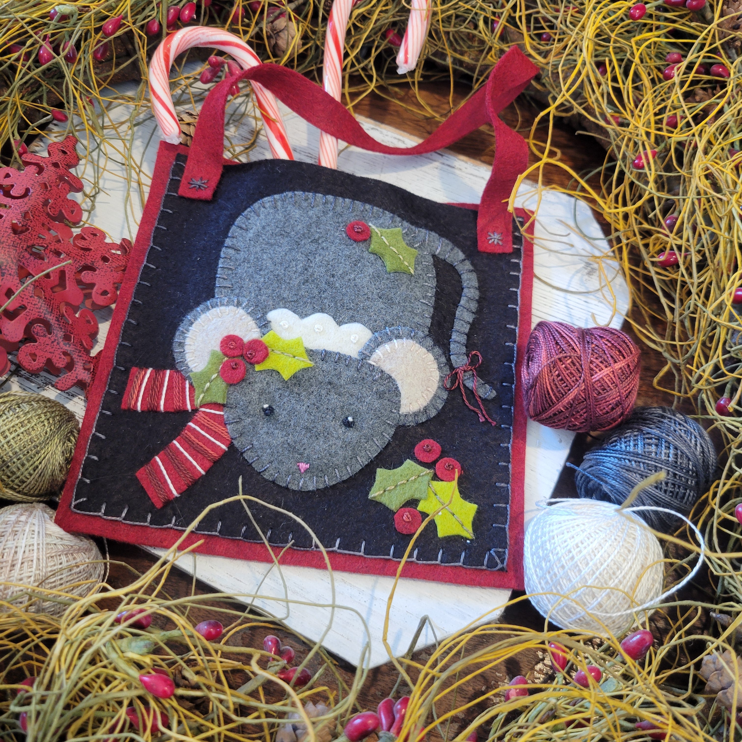 Mamie Mouse Peppermint Bag Pattern or Kit