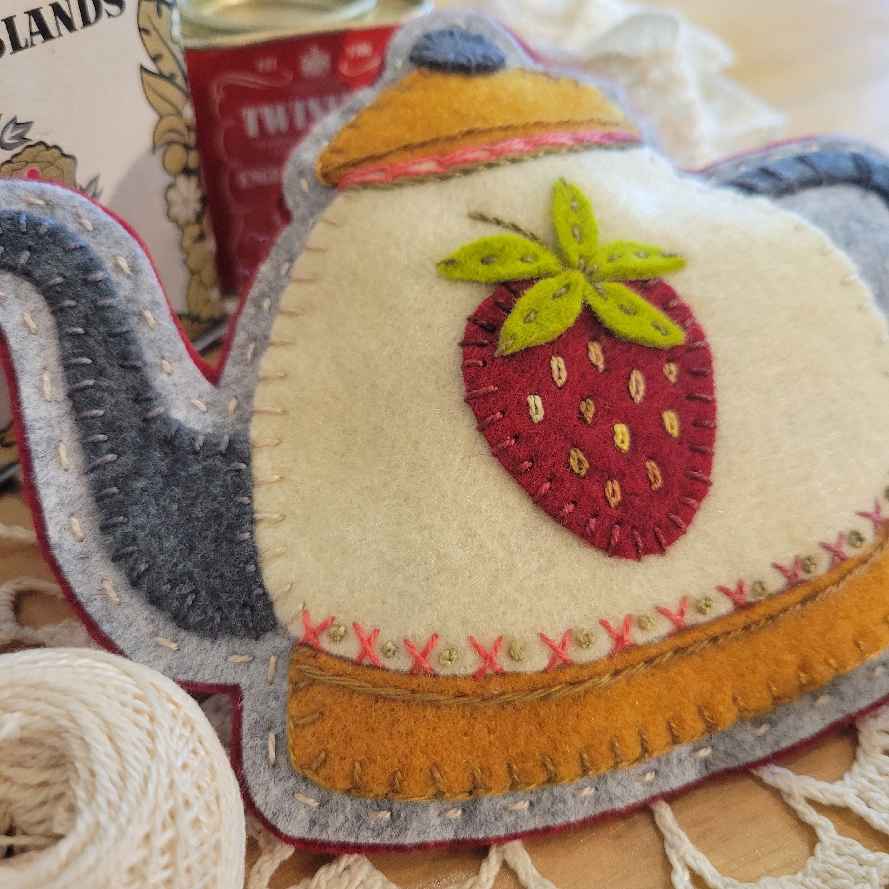 STRAWBERRY TEA - Pattern or Kit