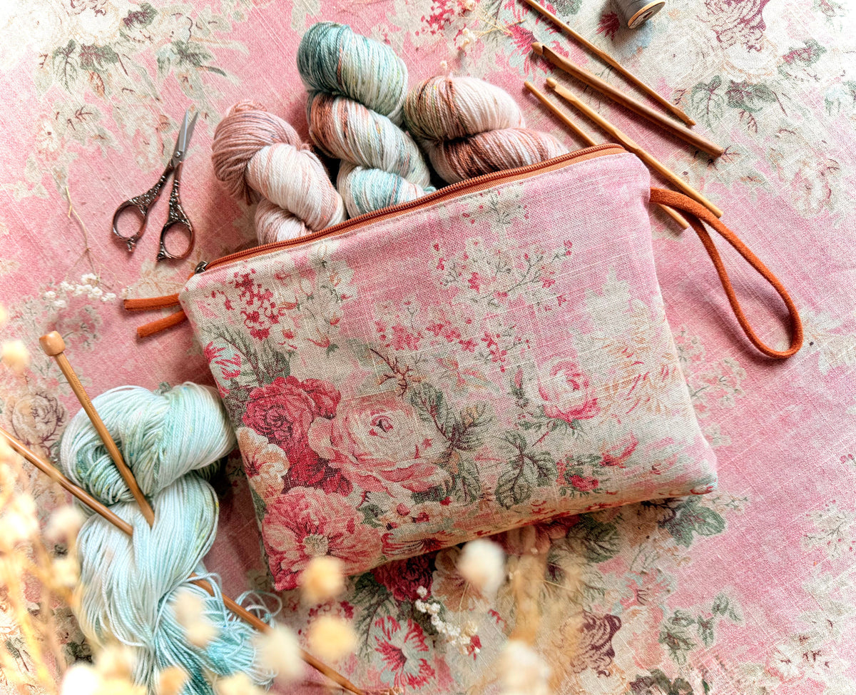 Rosewood Grand Zipper Pouch