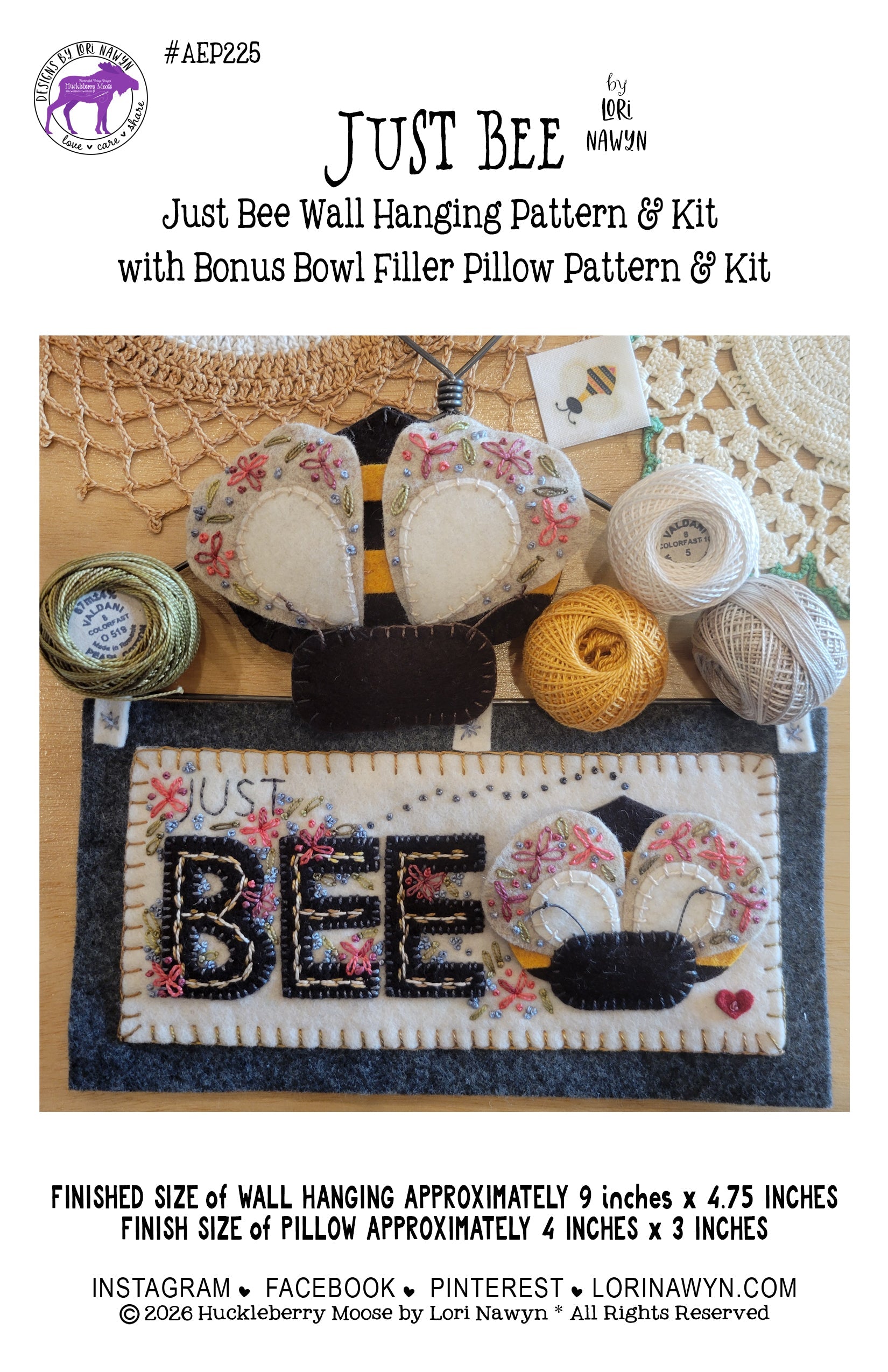 JUST BEE - Pattern or Kit