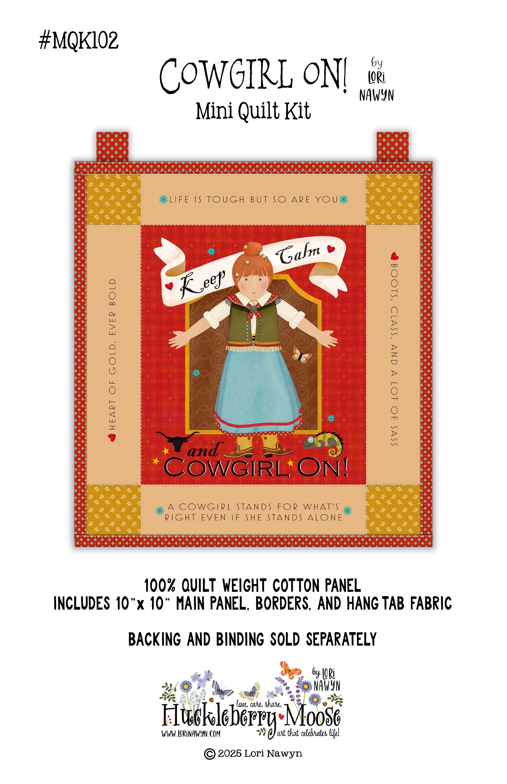 Cowgirl On Mini Quilt Kit