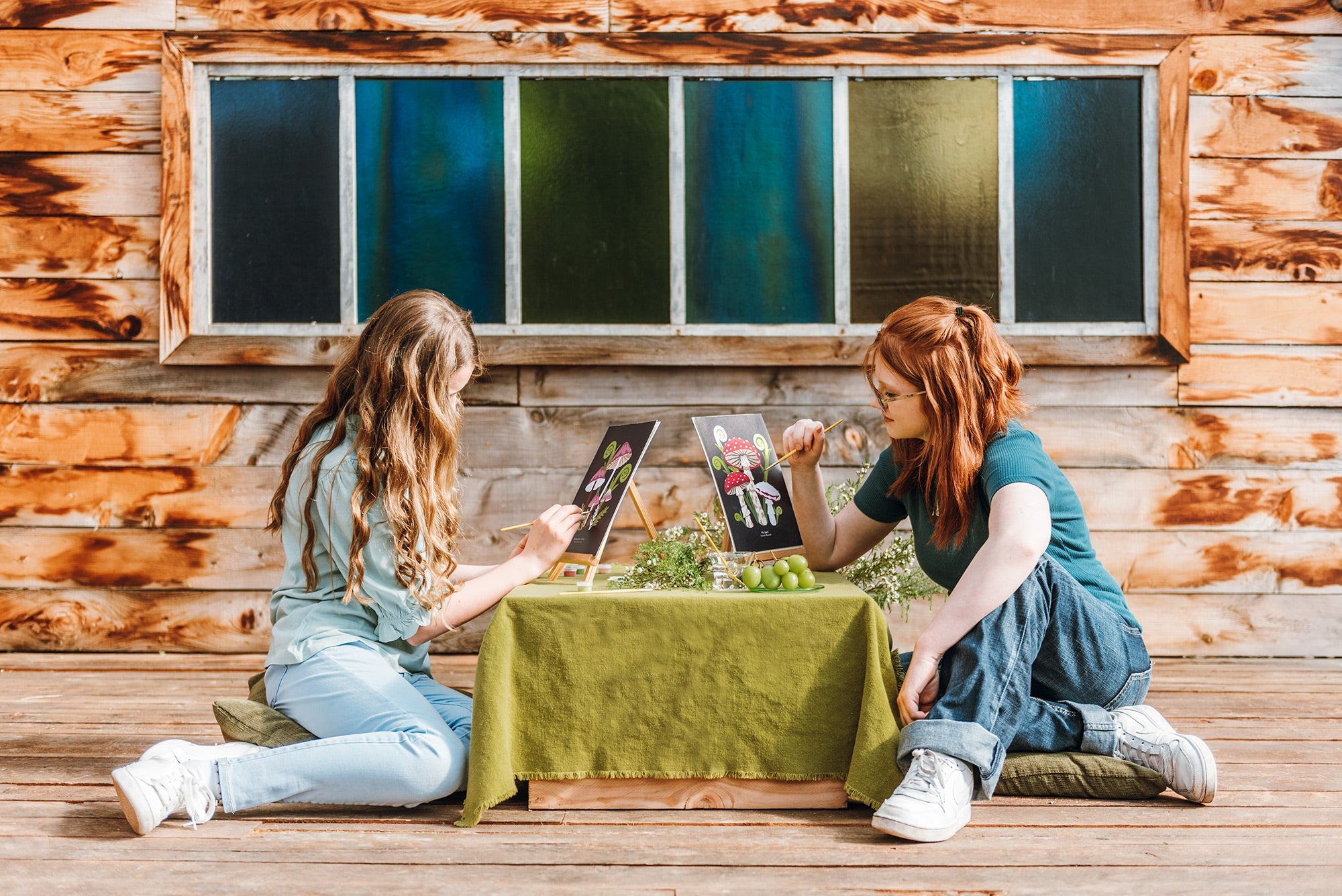 Fly Agaric Mushrooms | 8x10 paint-by-number kit