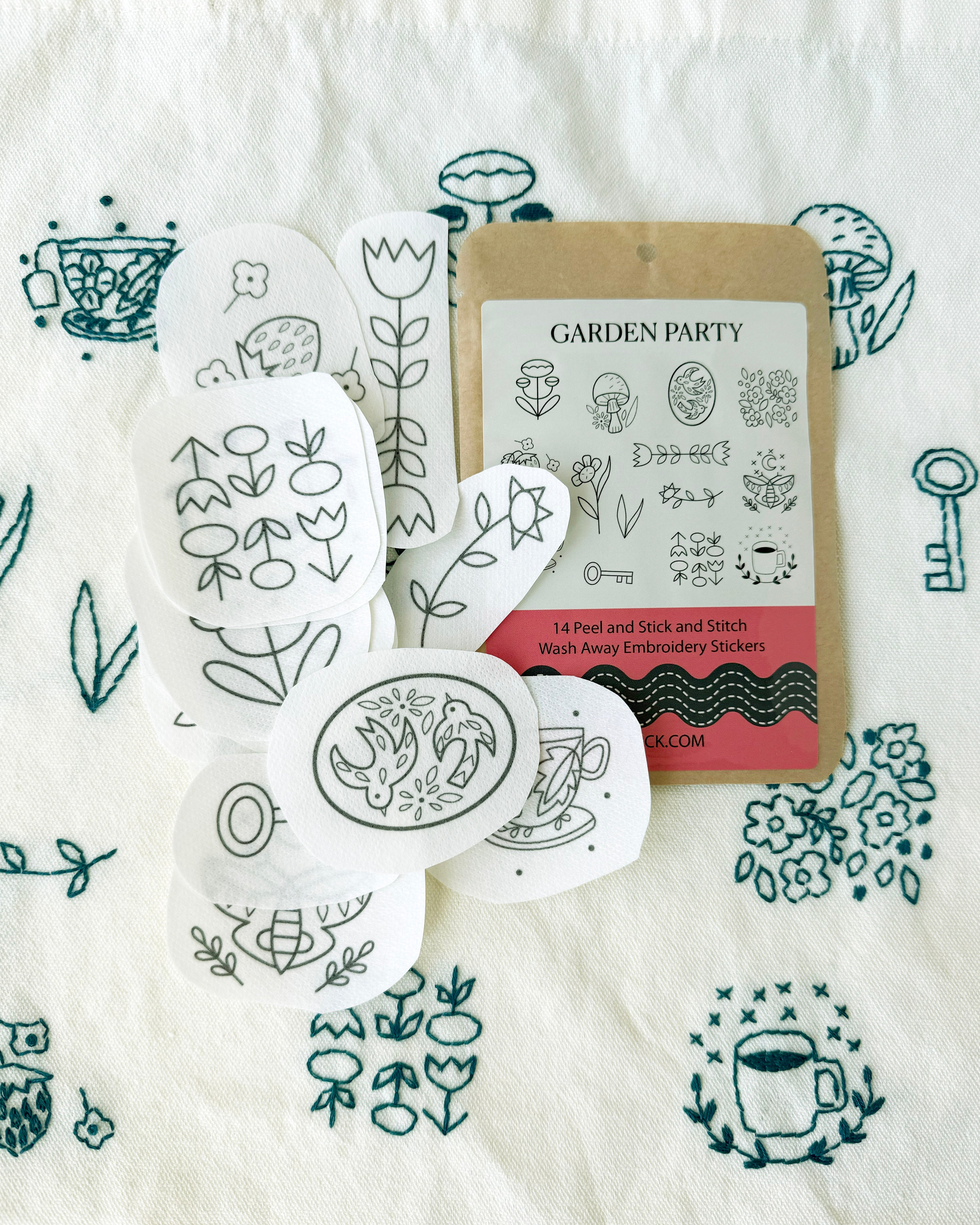 Garden Party Stick and Stitch Patterns