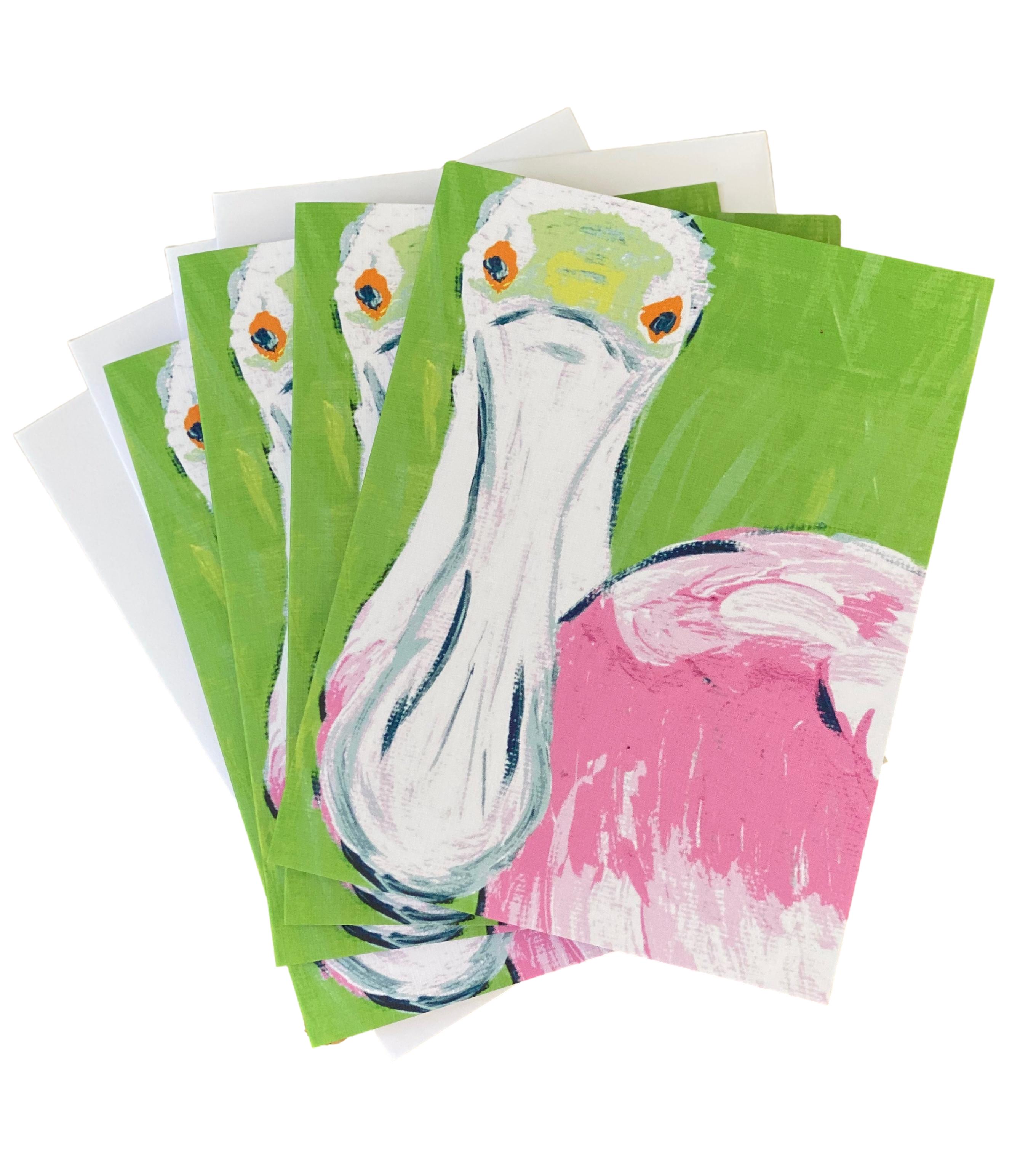 Roseate Spoonbille Art Notecard Set