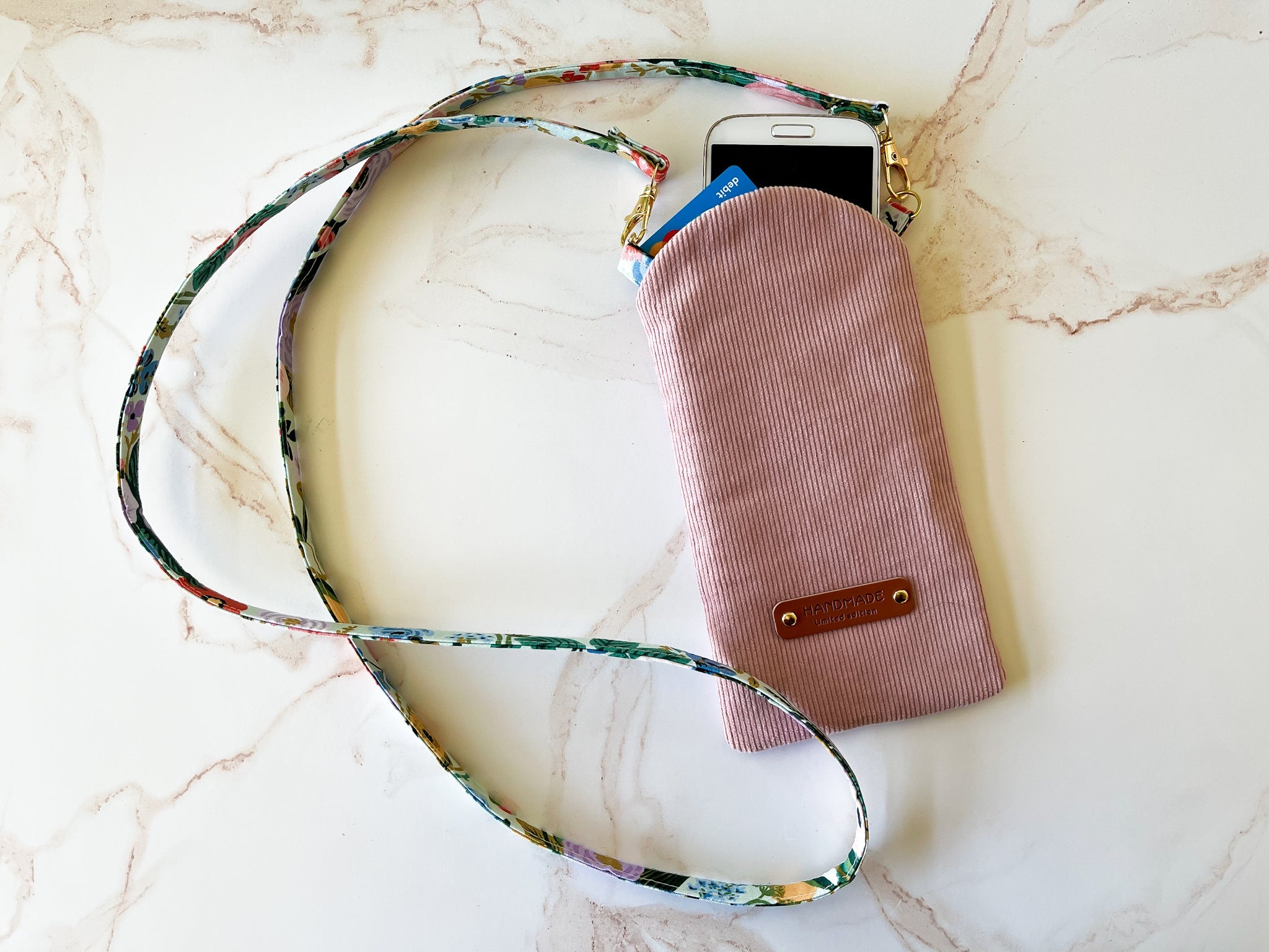 Woodrose Corduroy Phone Sling | The Corduroy Collection
