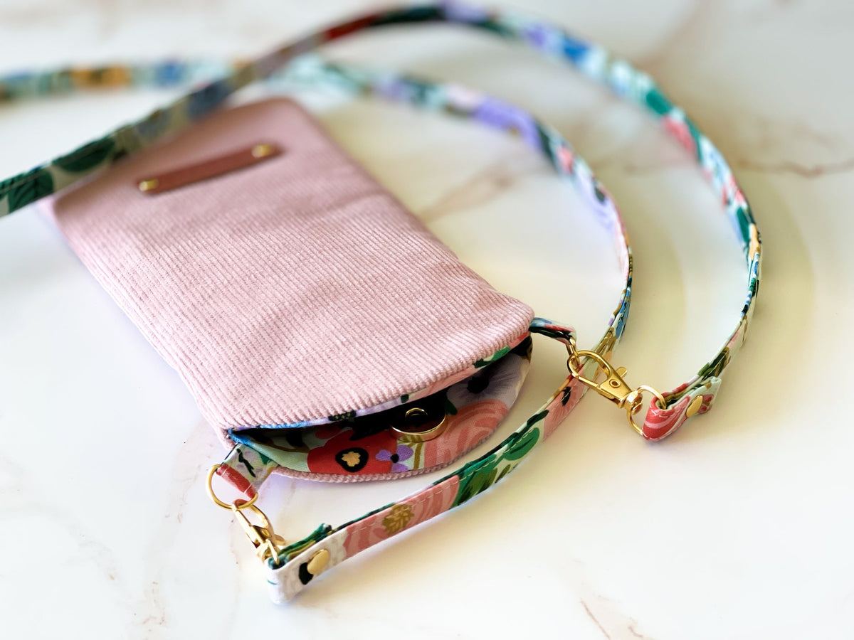 Woodrose Corduroy Phone Sling | The Corduroy Collection