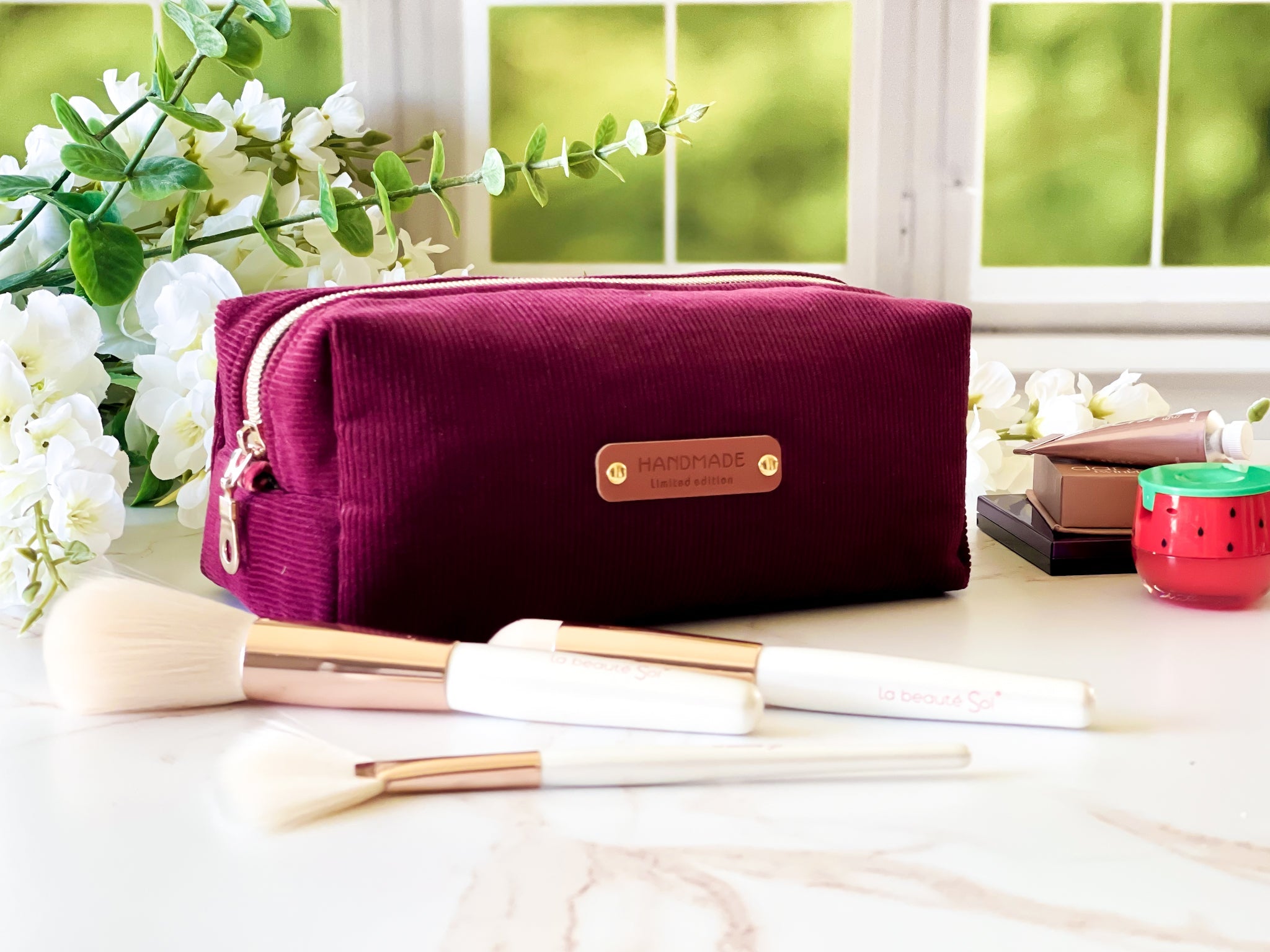 Merlot Corduroy Boxy Bag | The Corduroy Collection