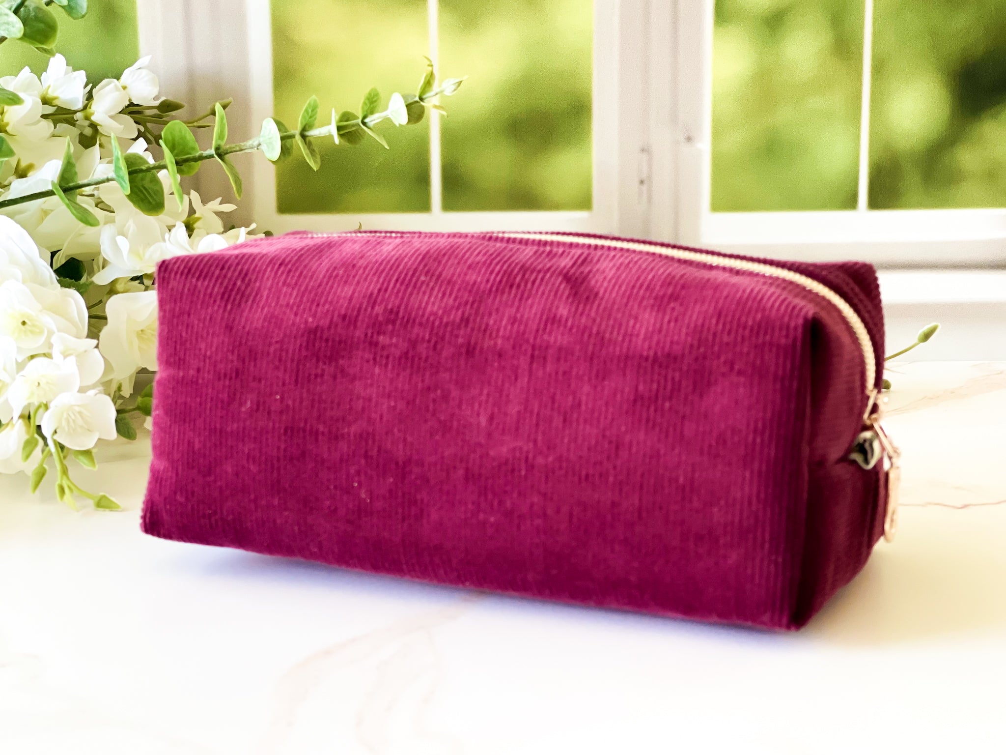 Merlot Corduroy Boxy Bag | The Corduroy Collection