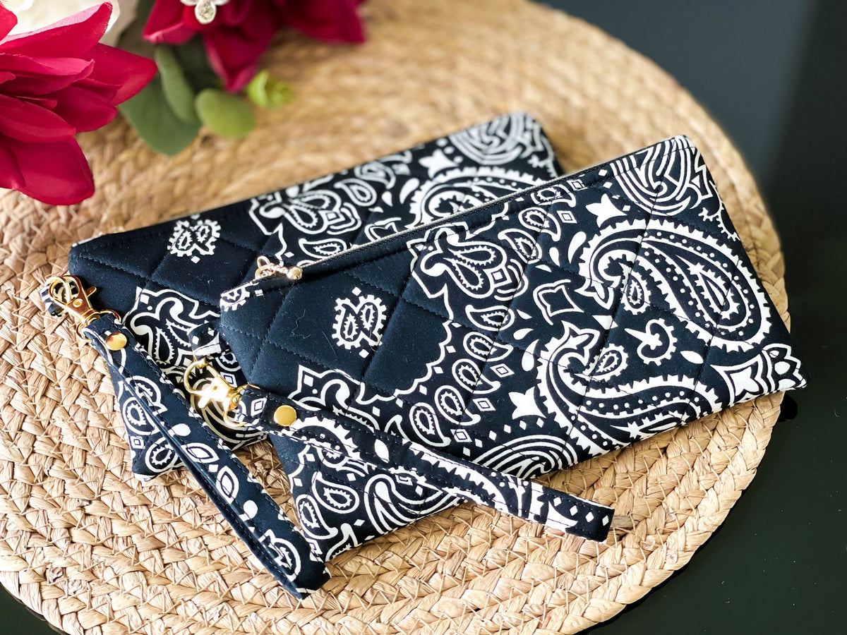 Quilted Wristlet Pouch — The Diplomat