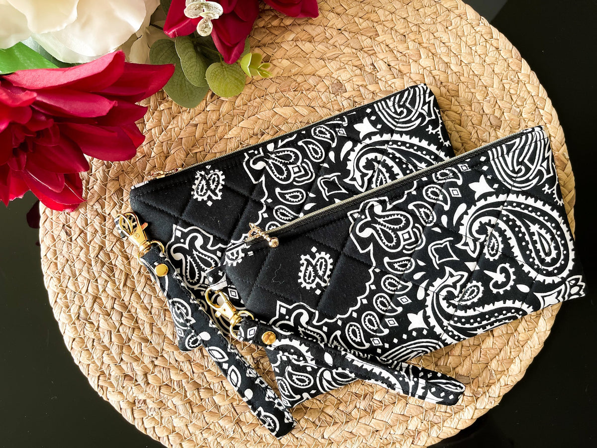 Quilted Wristlet Pouch — The Diplomat