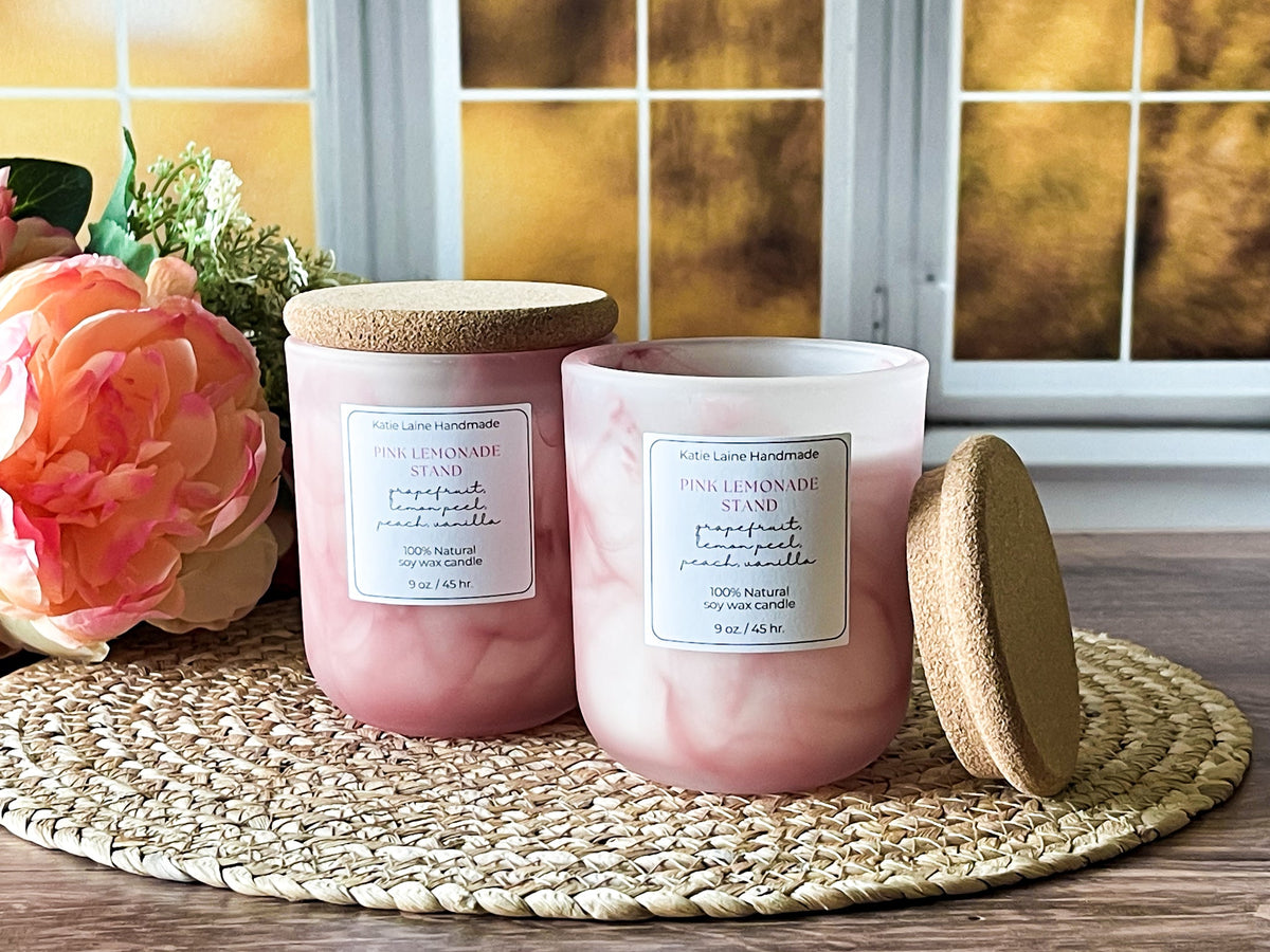 Pink Lemonade Stand Soy Wax Candle