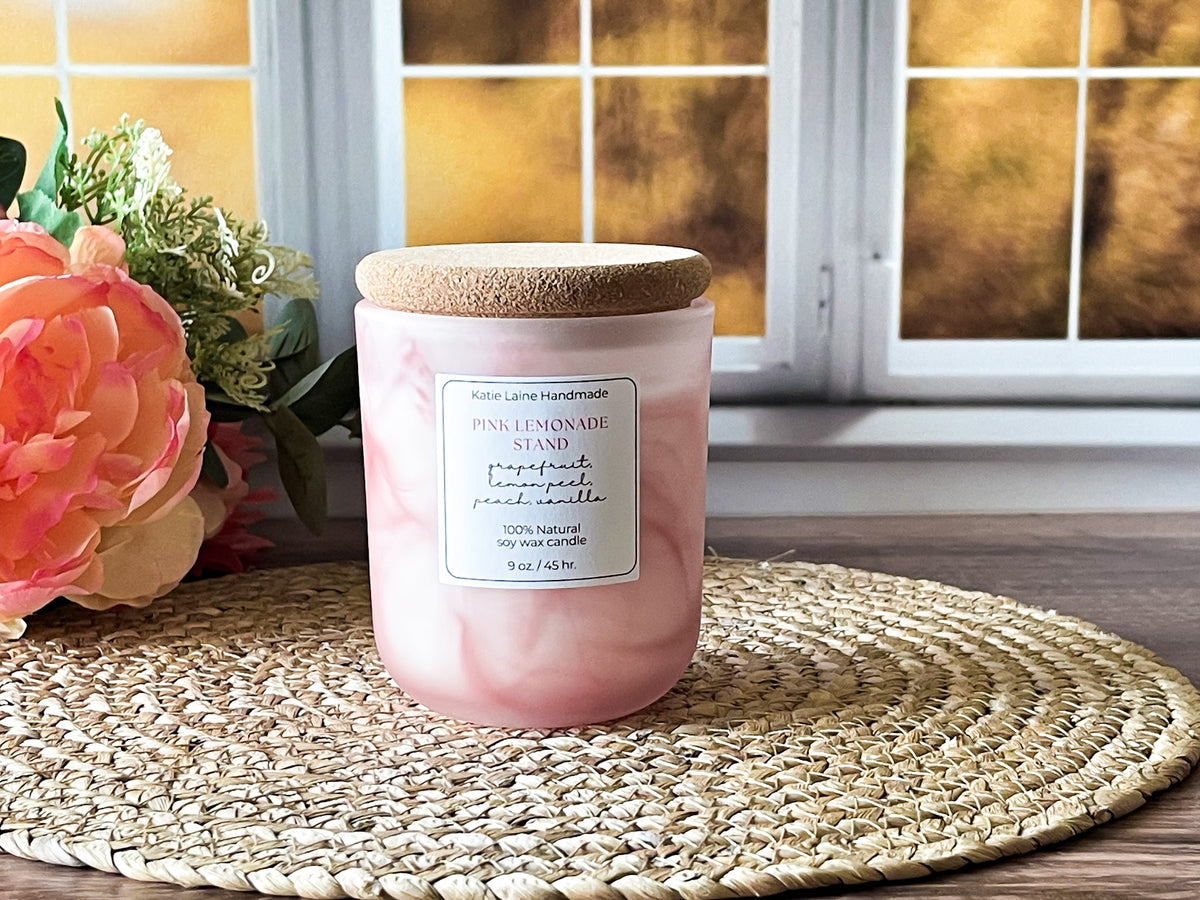 Pink Lemonade Stand Soy Wax Candle