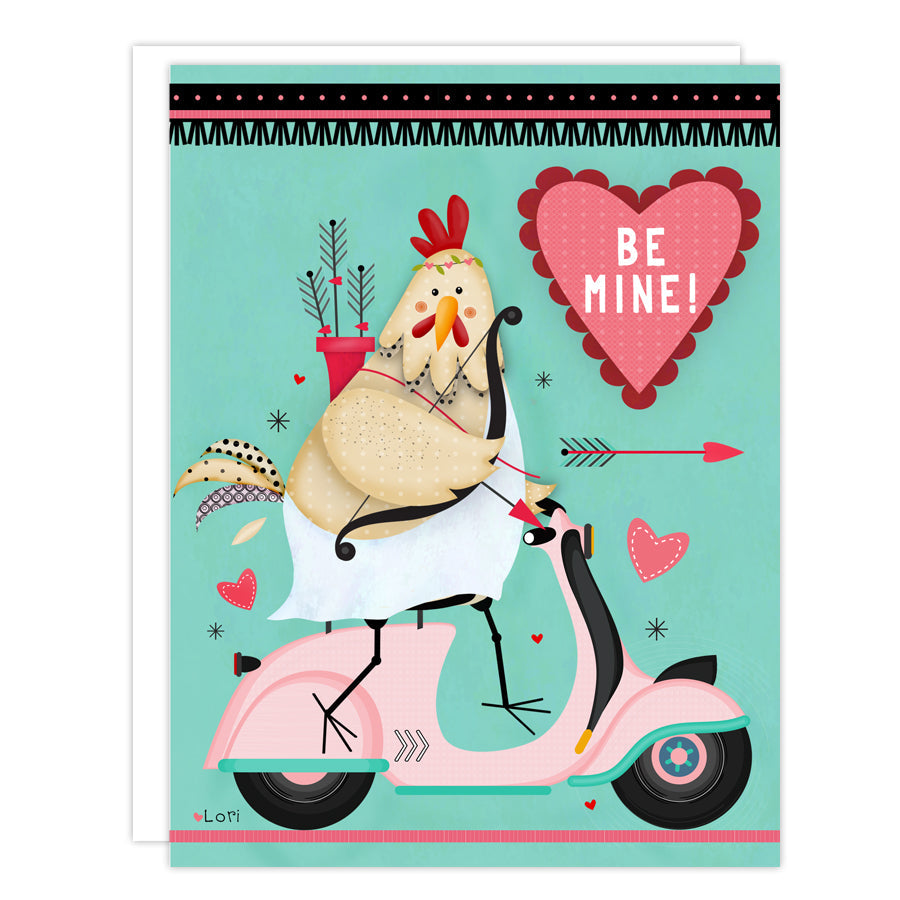 Cupid Chicken Card