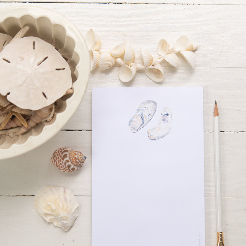 Oyster Shells Watercolor Notepad