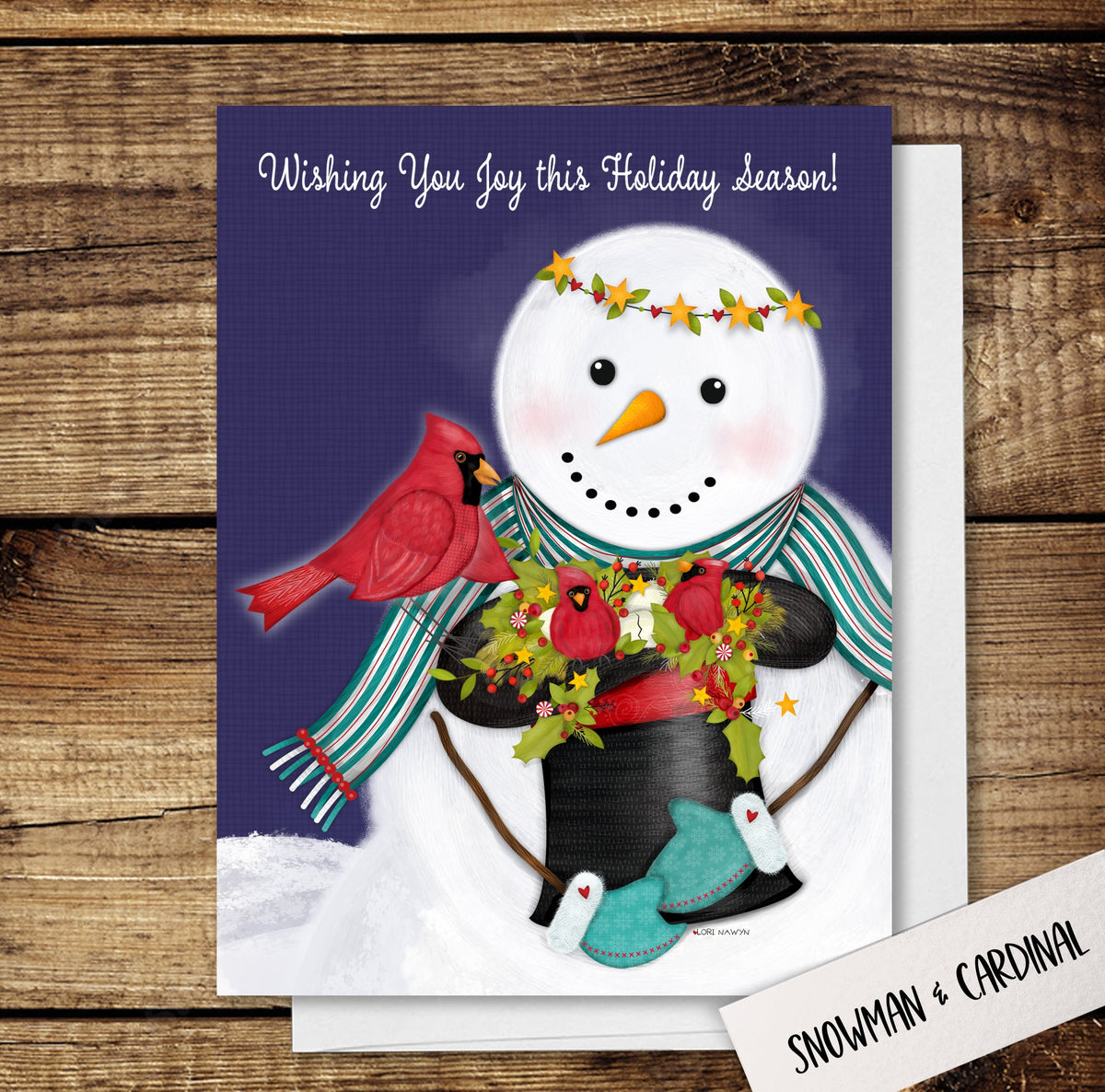 SNOWMAN AND CARDINAL