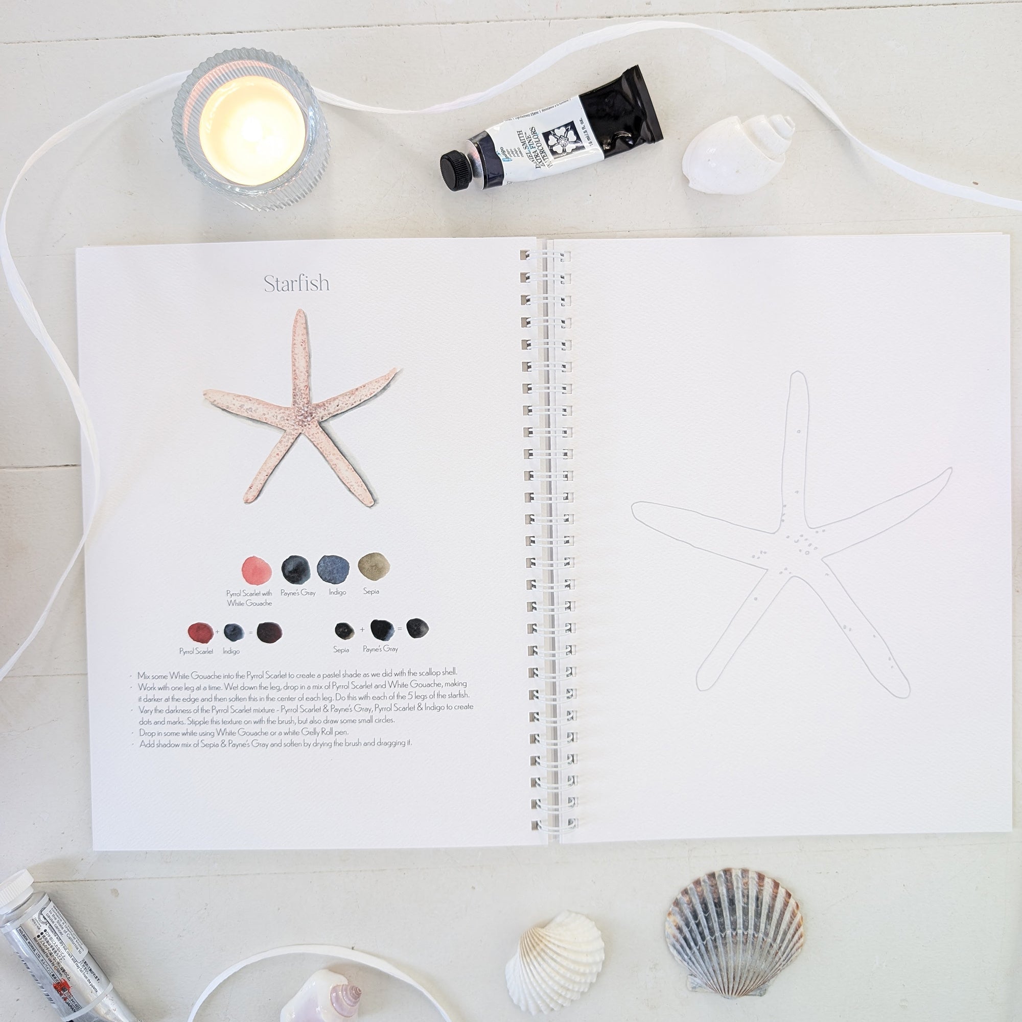 Coastal Watercolor Workbook