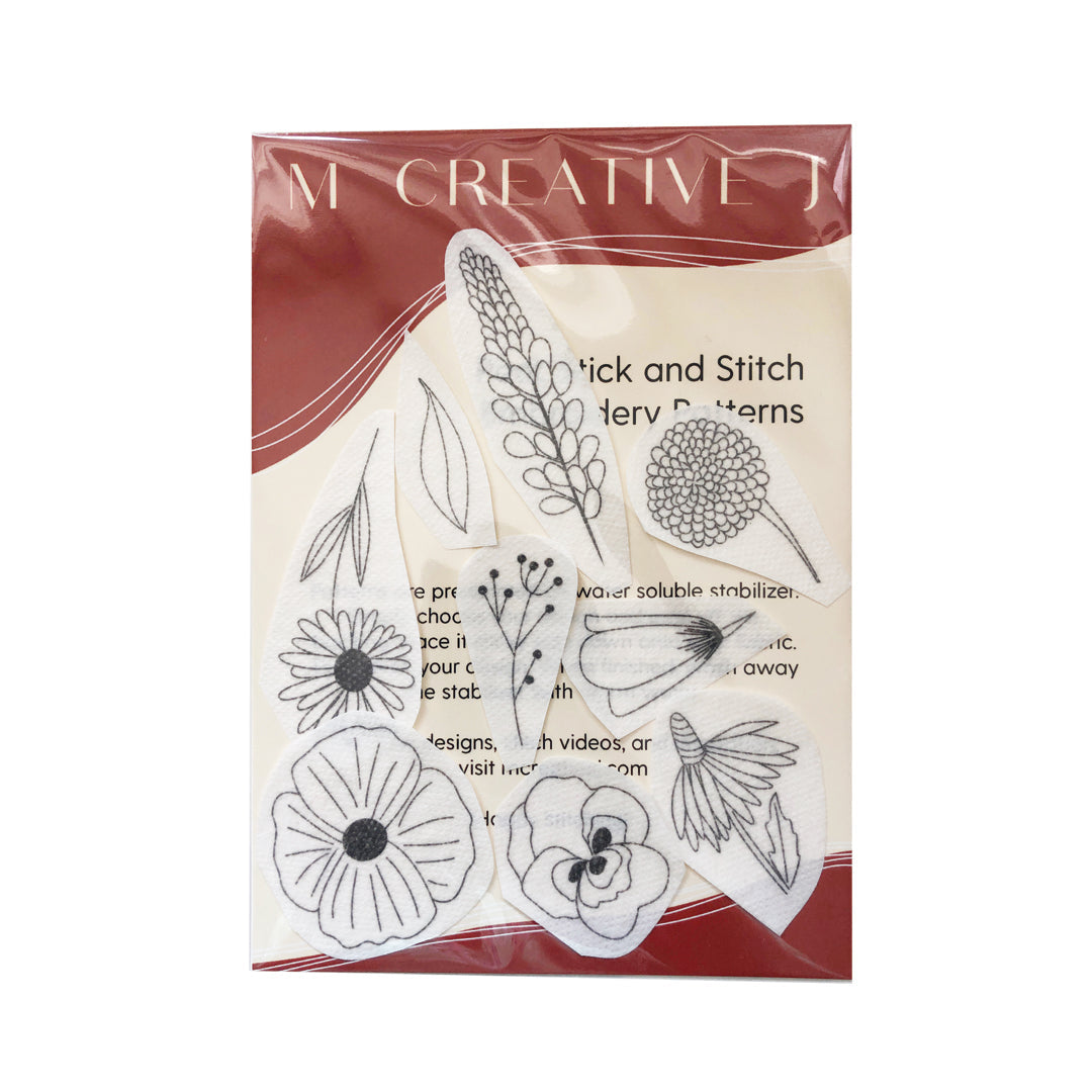 Wildflower Embroidery Patterns - Stick and Stitch Floral Embroidery