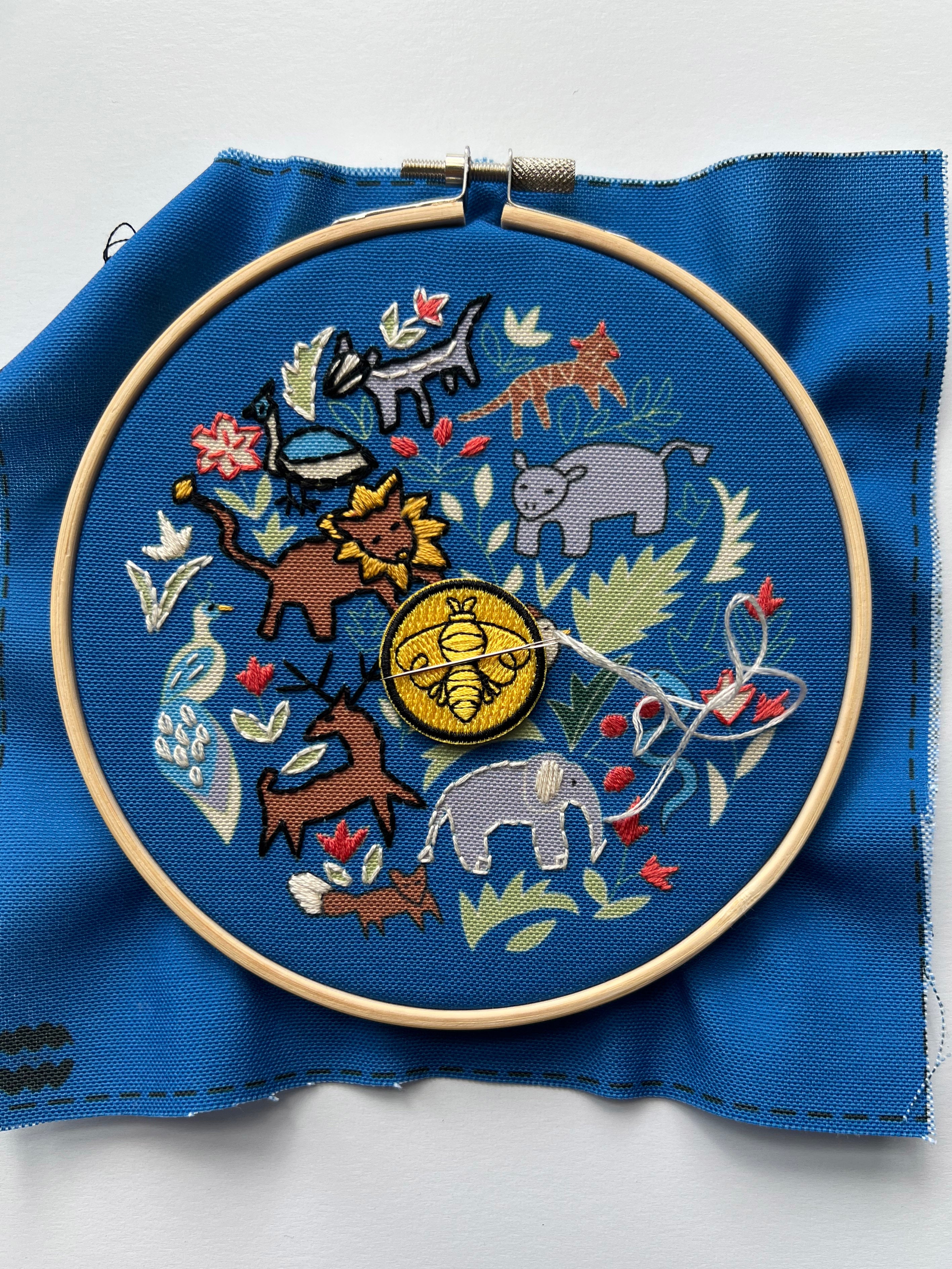Bee Embroidery Needle Minder