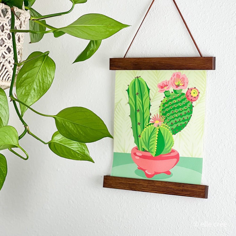 Cacti in Bowl | 8x10 paint-by-number kit