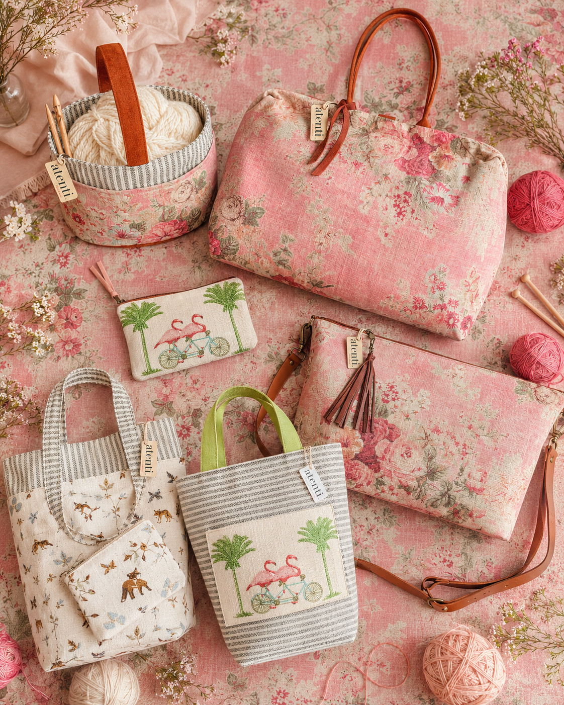 Rosewood Pioneer, Floral Mary Poppins Snap Frame Bag