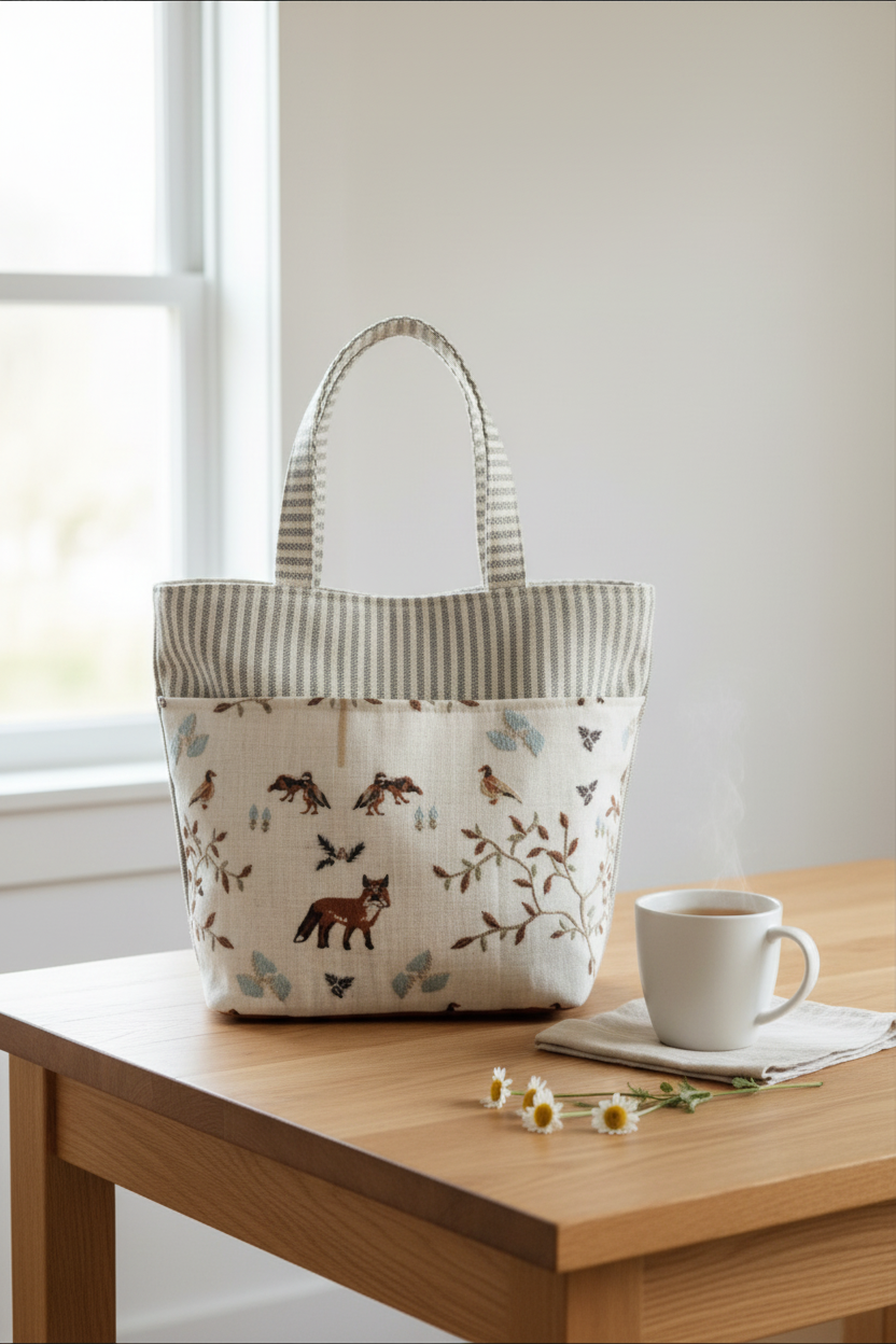 Foxy Project Tote - Needle Arts/Craft Carryall
