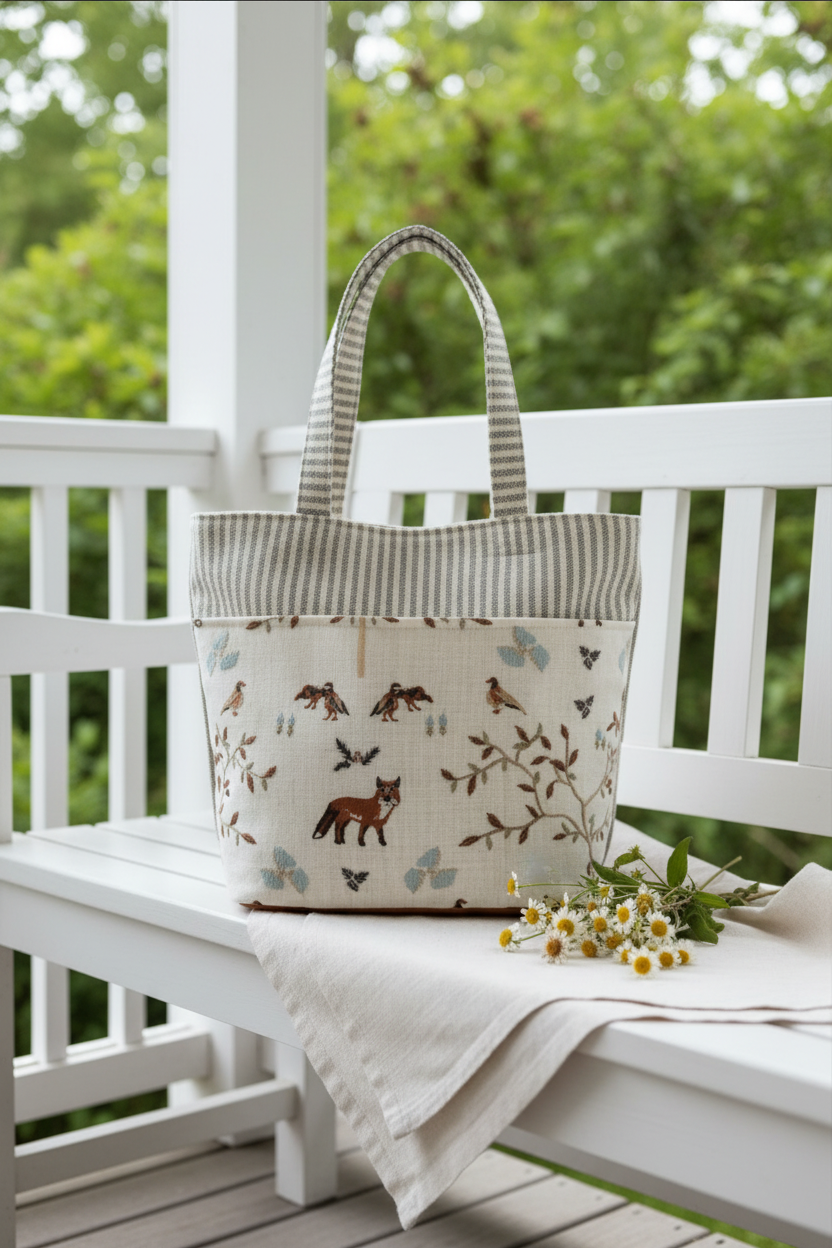 Foxy Project Tote - Needle Arts/Craft Carryall