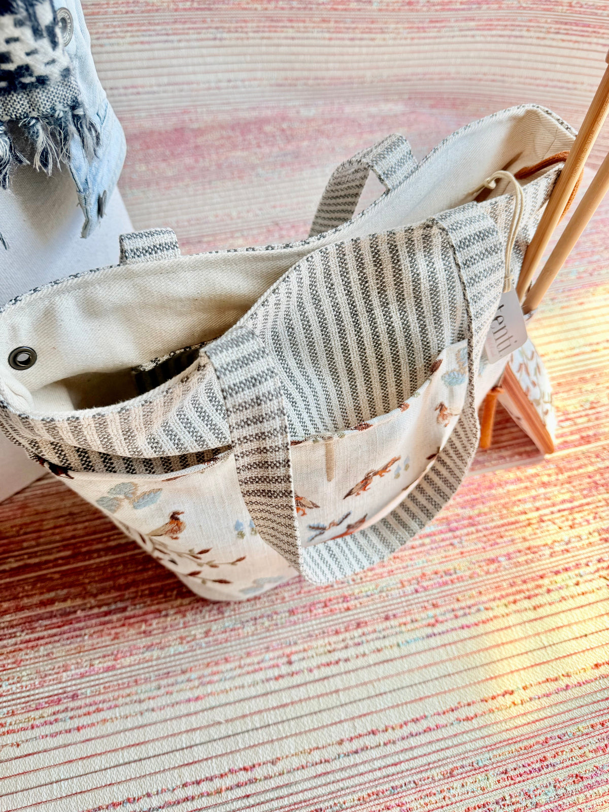 Foxy Project Tote - Needle Arts/Craft Carryall