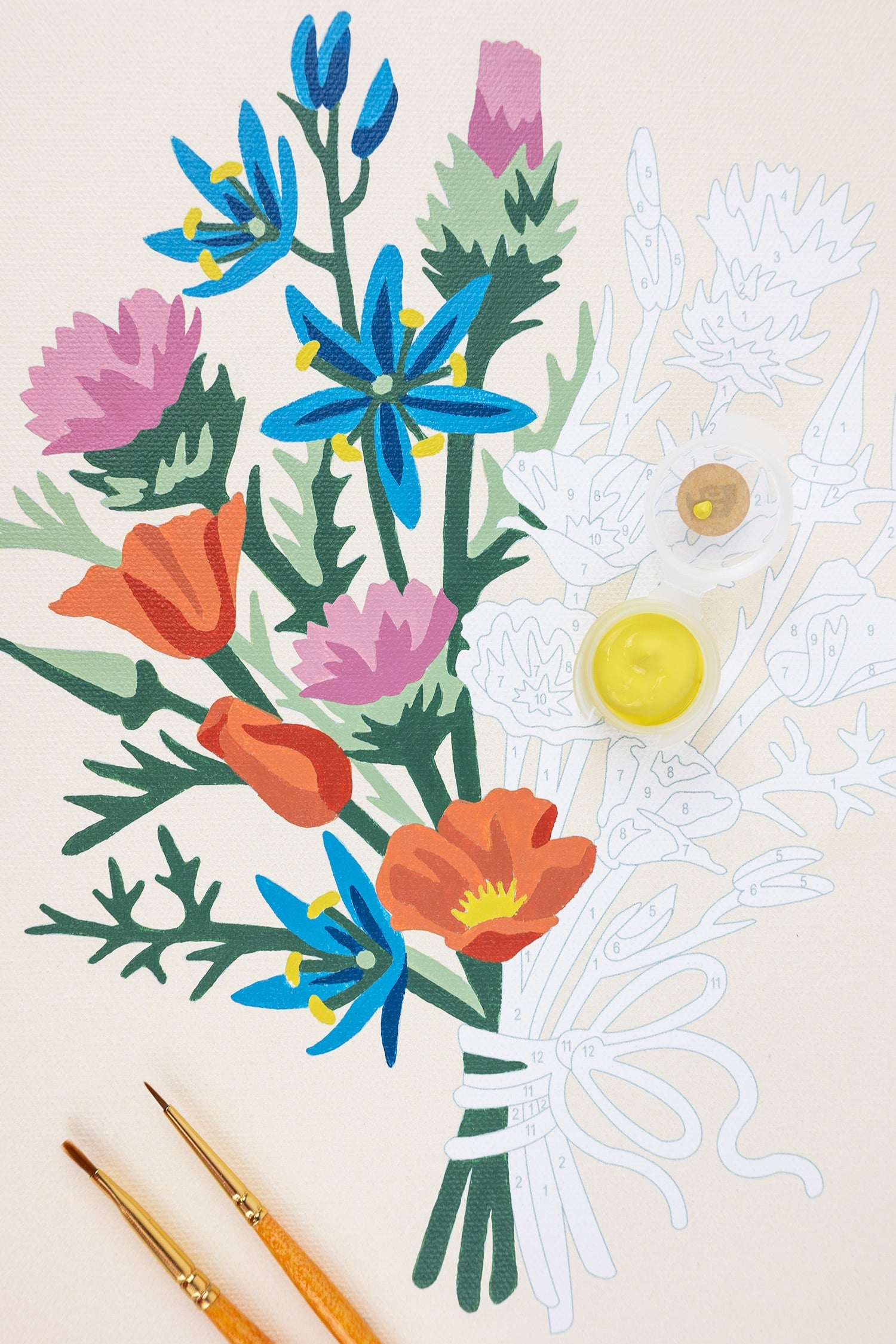California Wildflowers | 8x10 paint-by-number kit