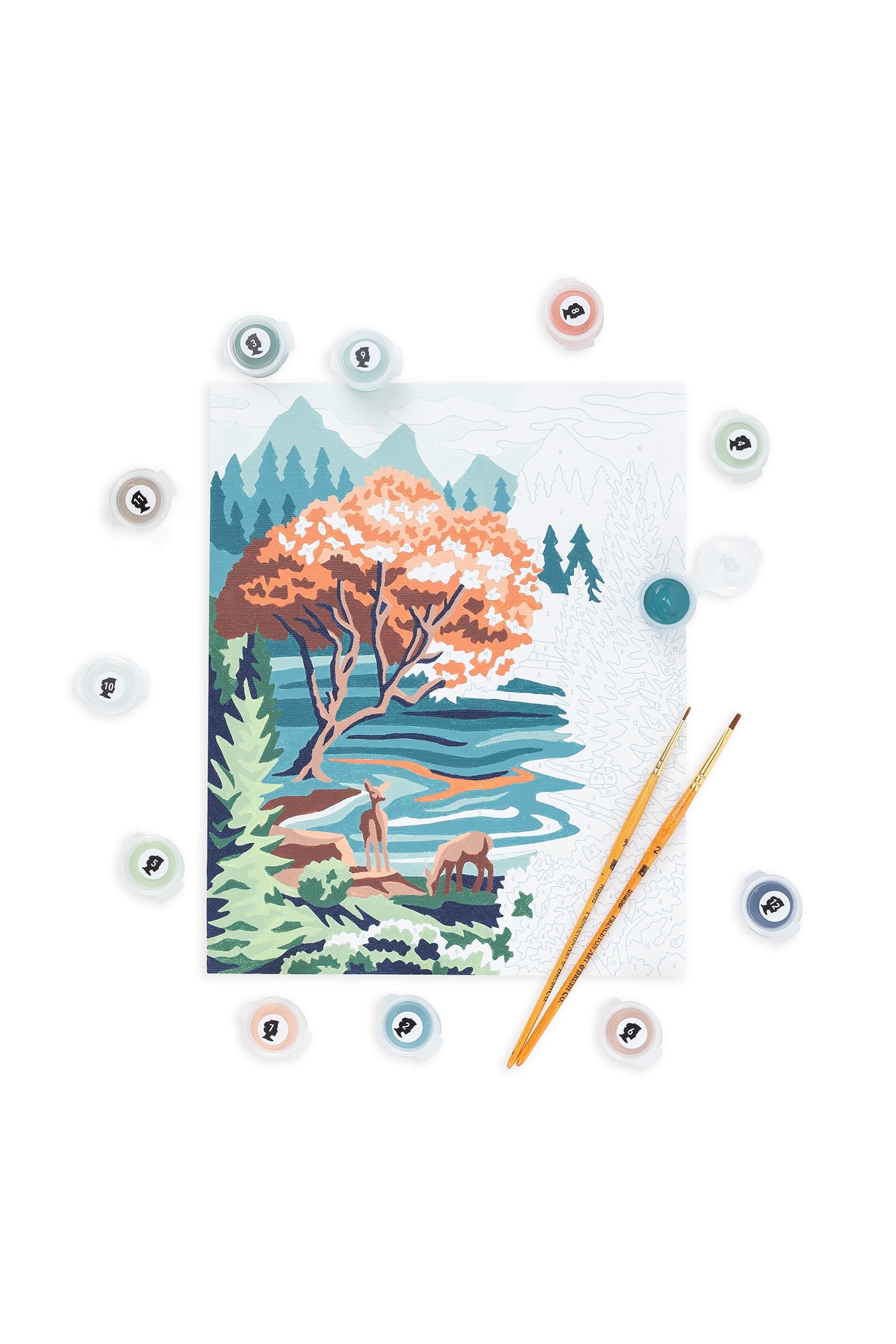 Pine & Lake | 8x10 paint-by-number kit