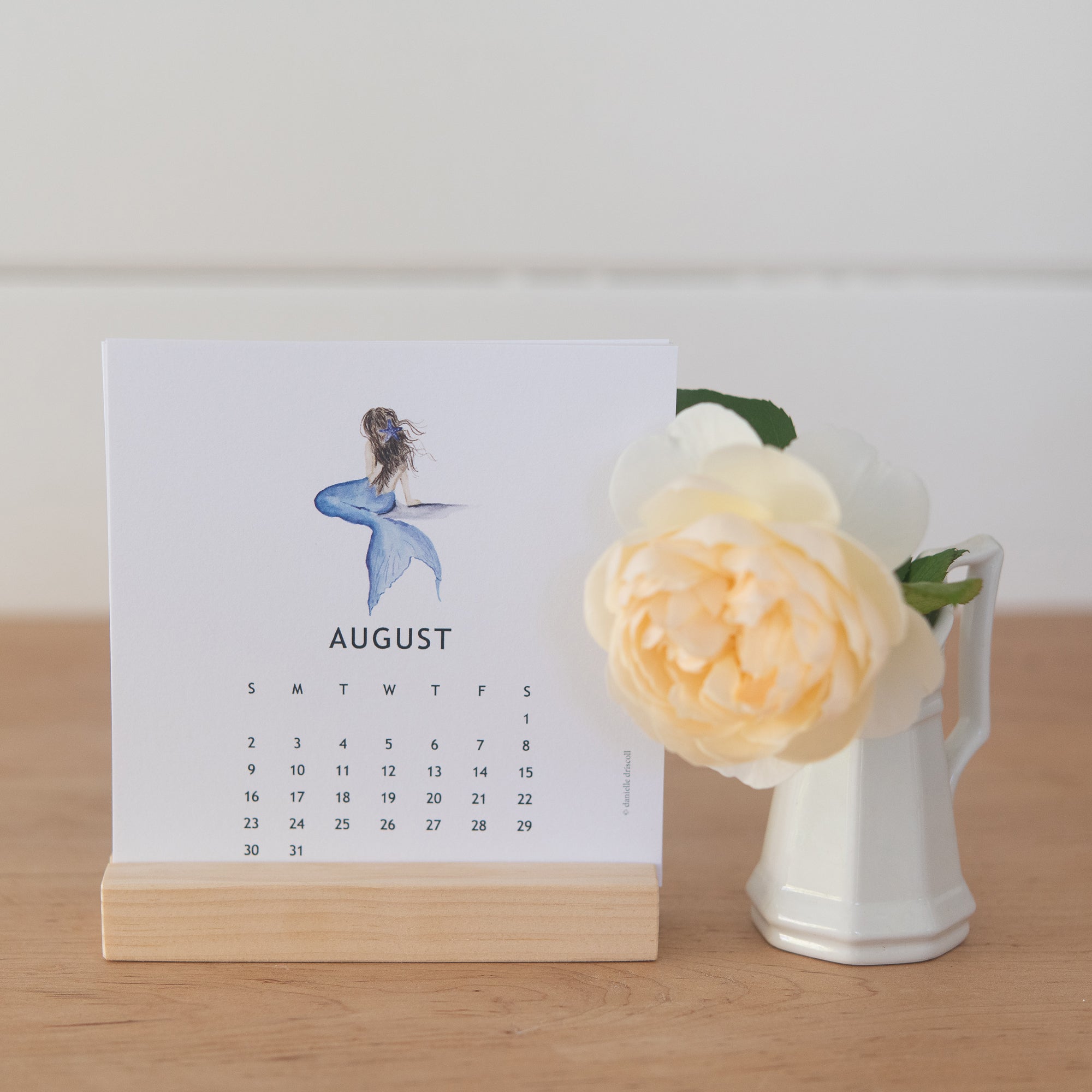 2026 Watercolor Desk Calendar