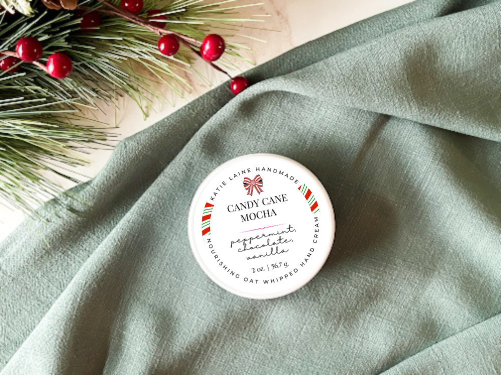 Candy Cane Mocha Whipped Oat Hand Cream
