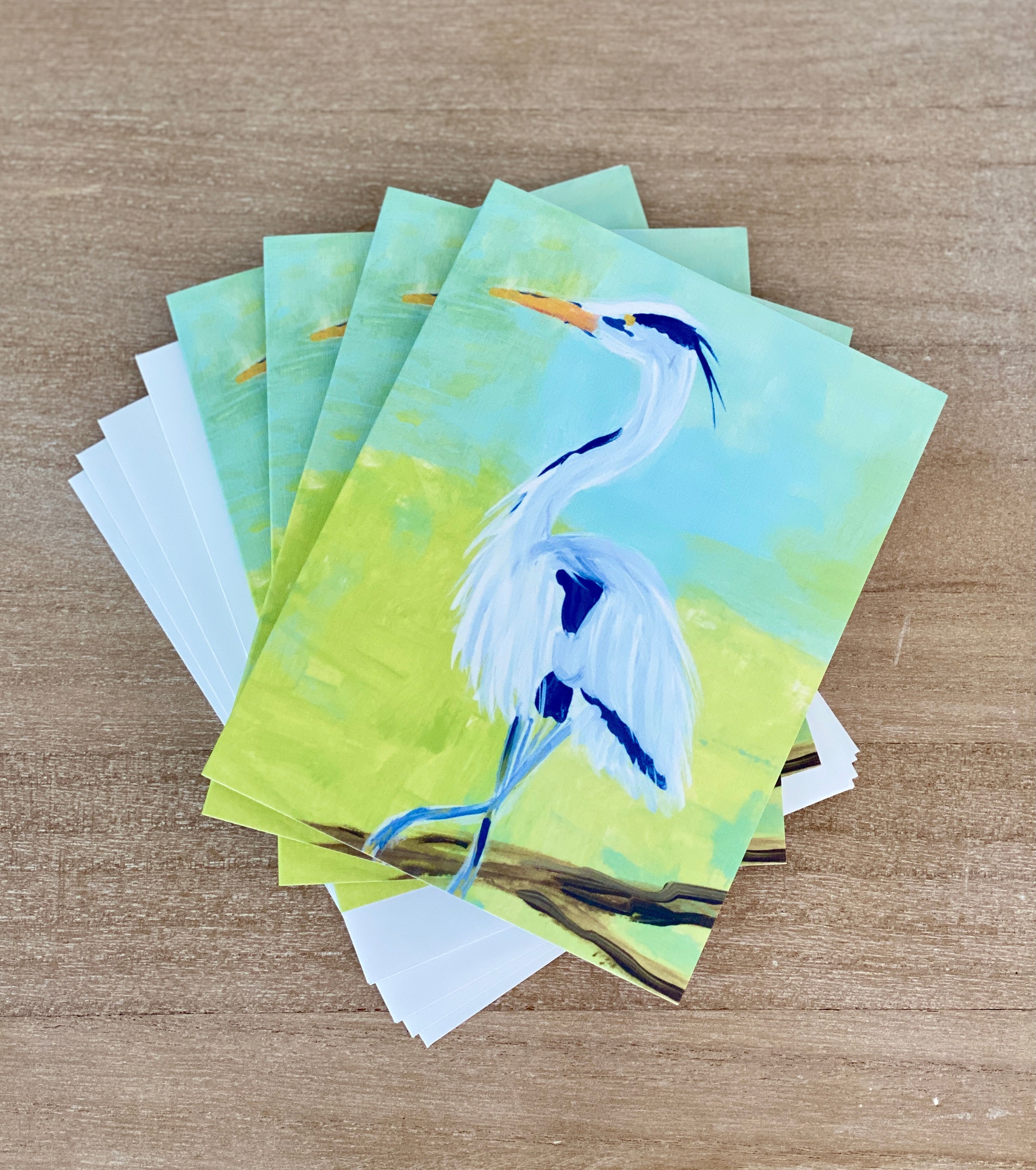 Blue Heron Notecard Set