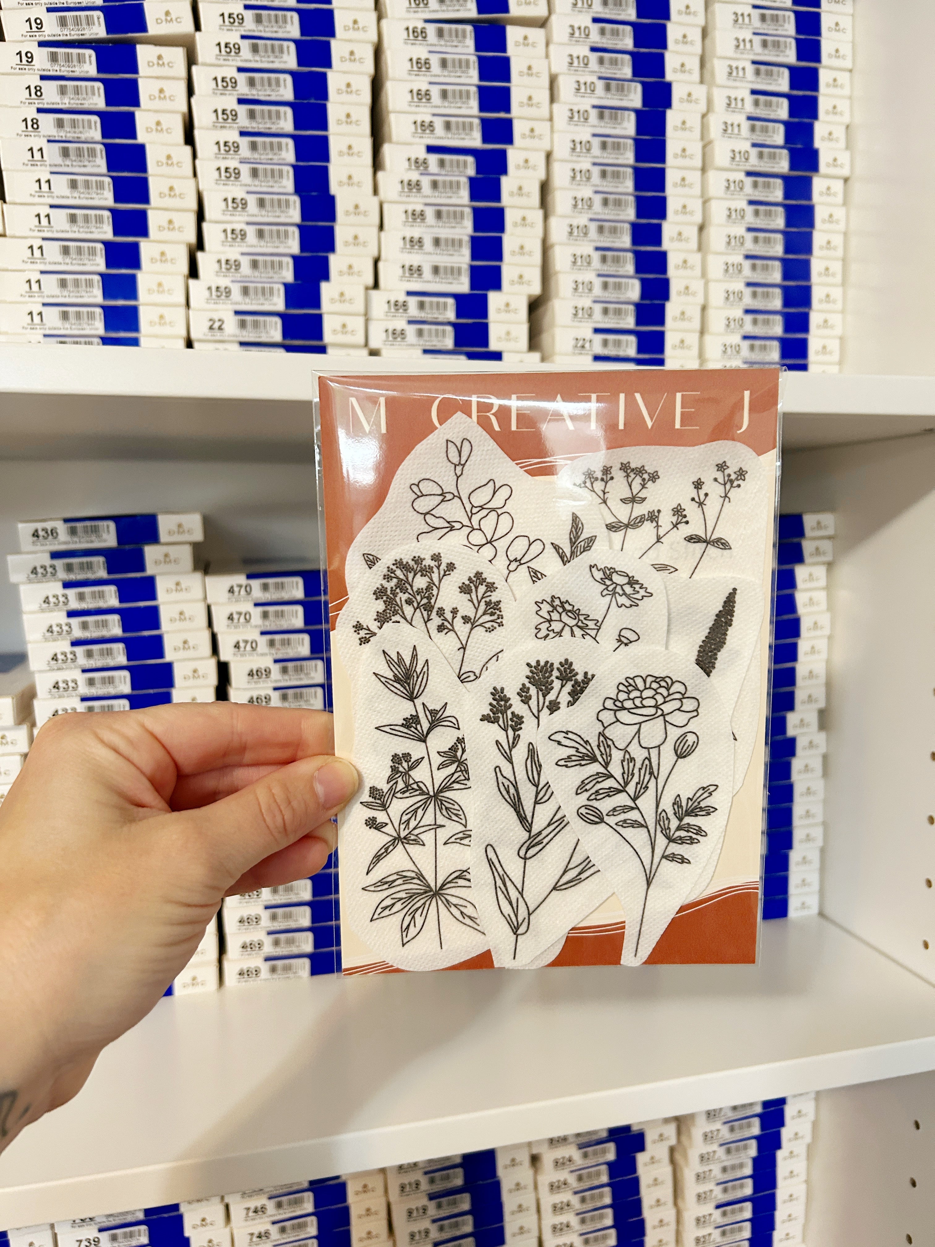 Dye Plants Embroidery Patterns - Botanical Stick and Stitch Embroidery
