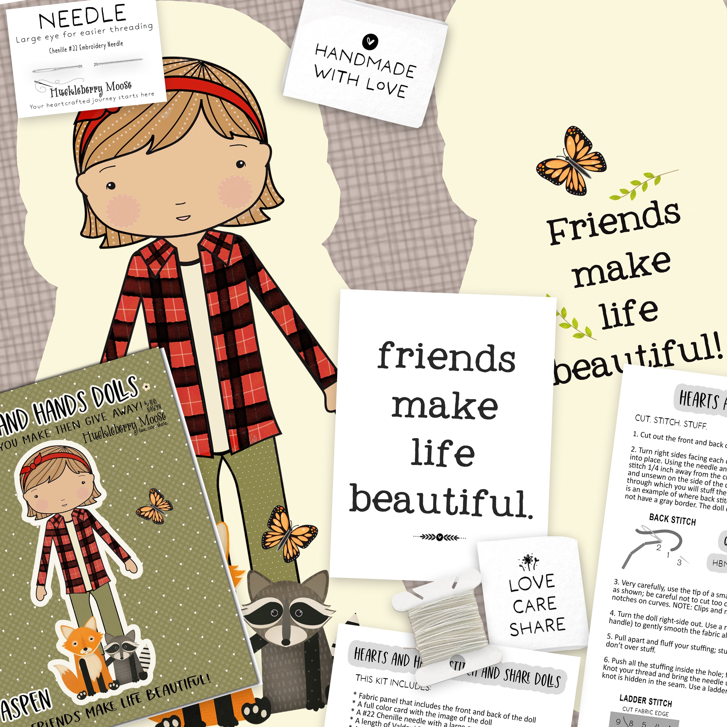 Aspen Stitch and Share Doll Kit