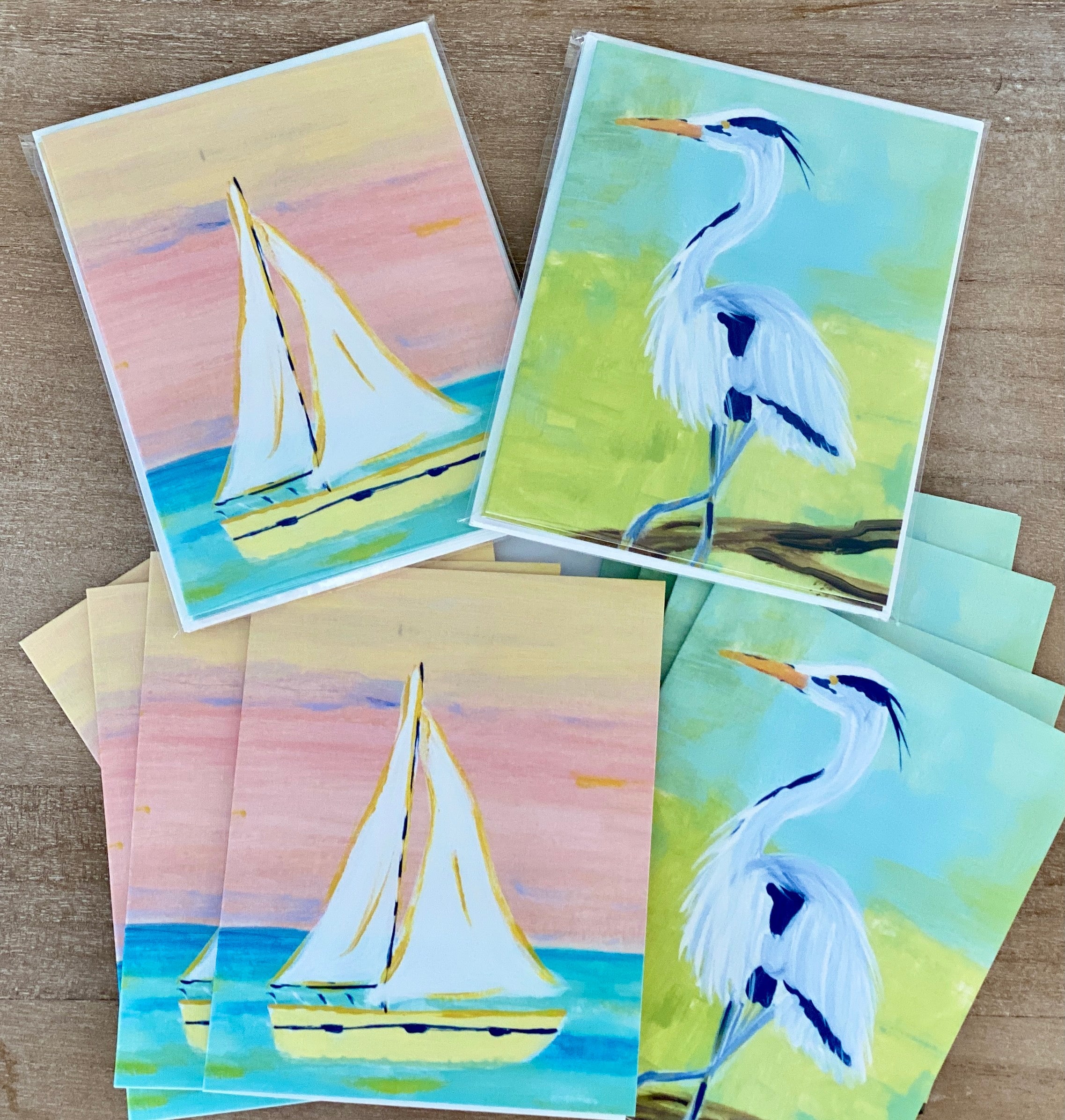 Blue Heron Notecard Set