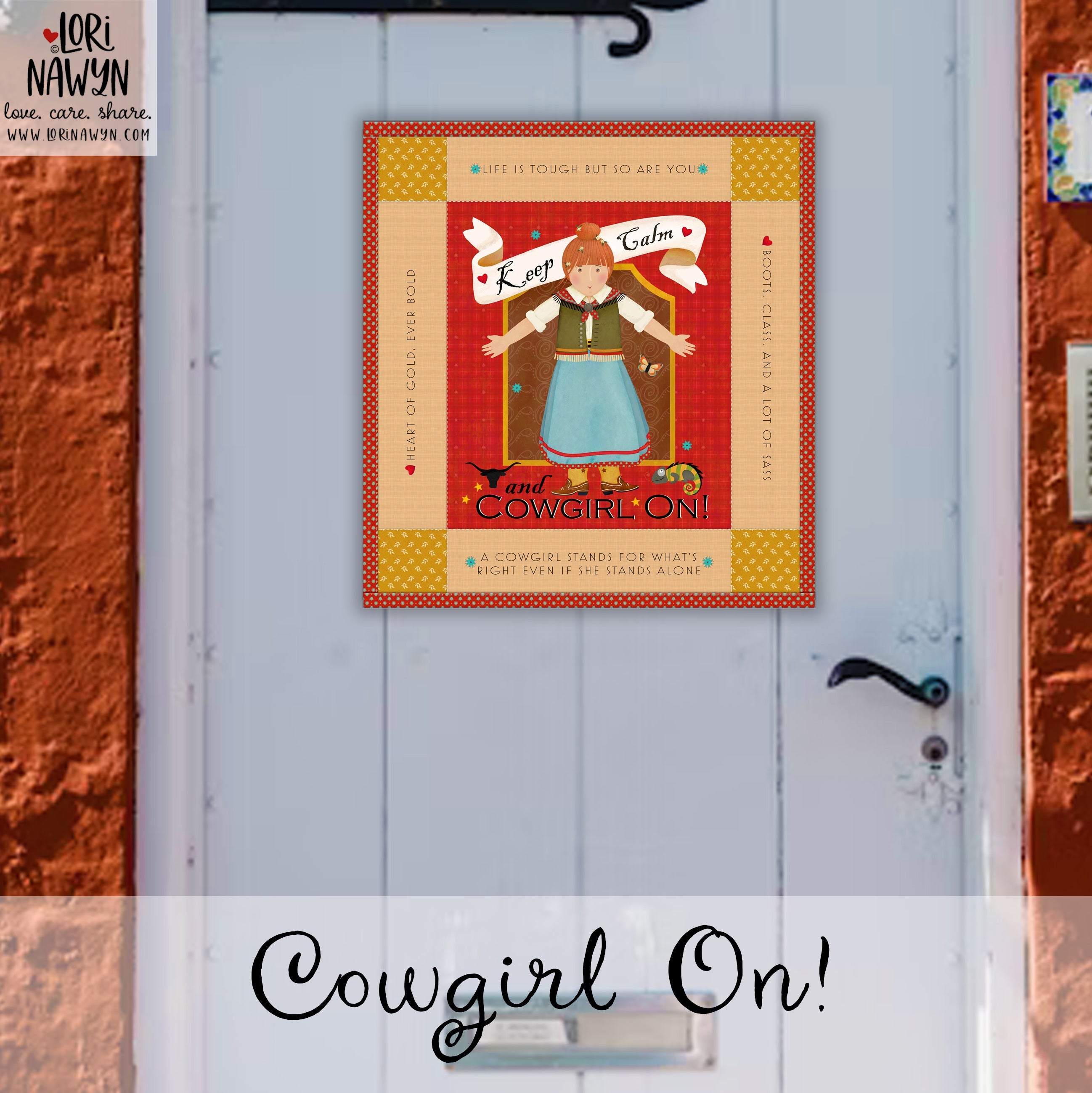 Cowgirl On Mini Quilt Kit