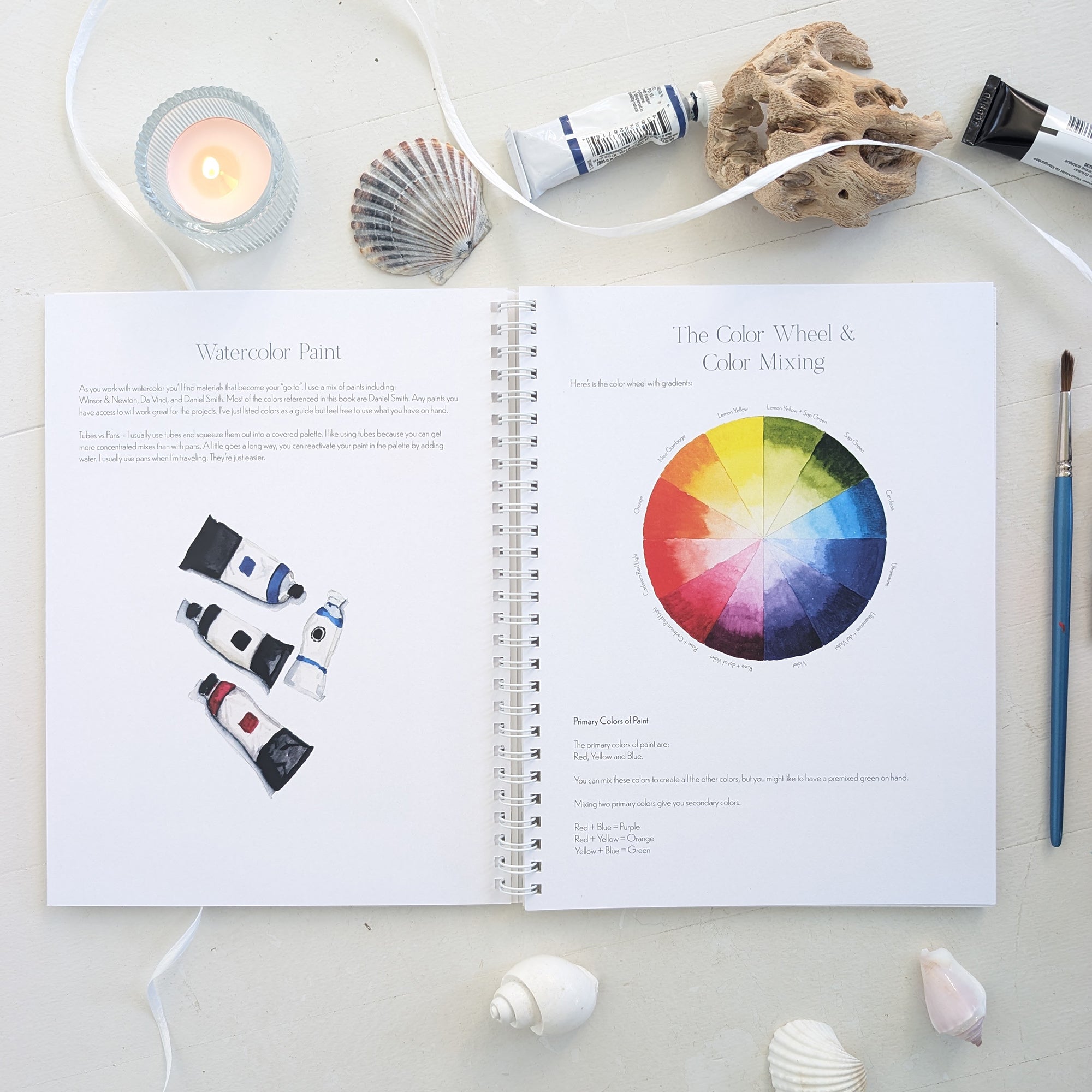 Coastal Watercolor Workbook