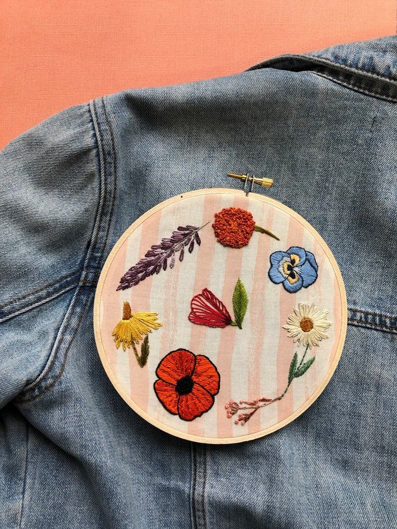 Wildflower Embroidery Patterns - Stick and Stitch Floral Embroidery