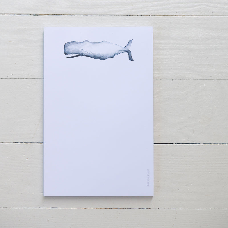 Whale Watercolor Notepad