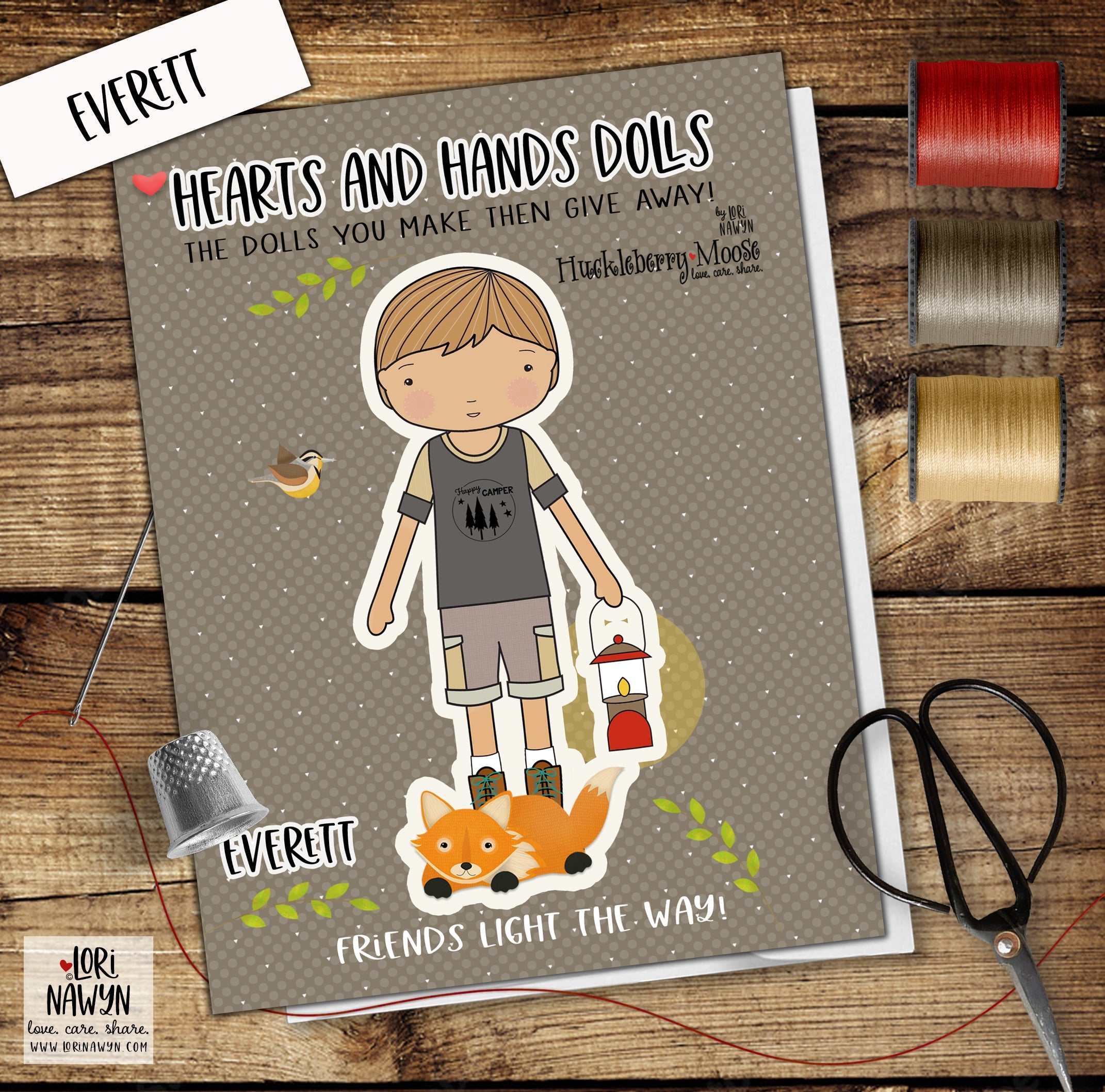Everett Stitch and Share Doll Kit