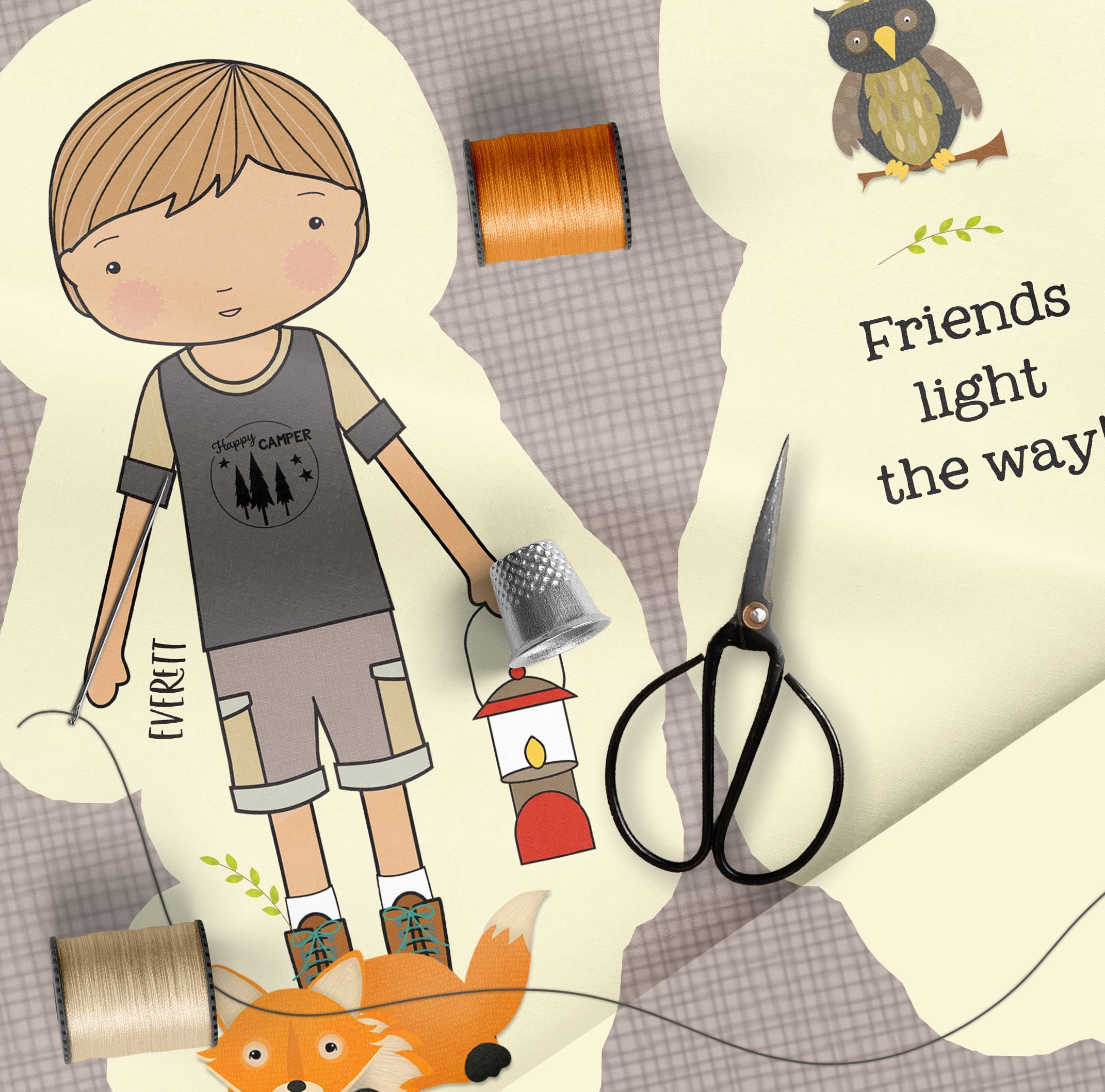 Everett Stitch and Share Doll Kit