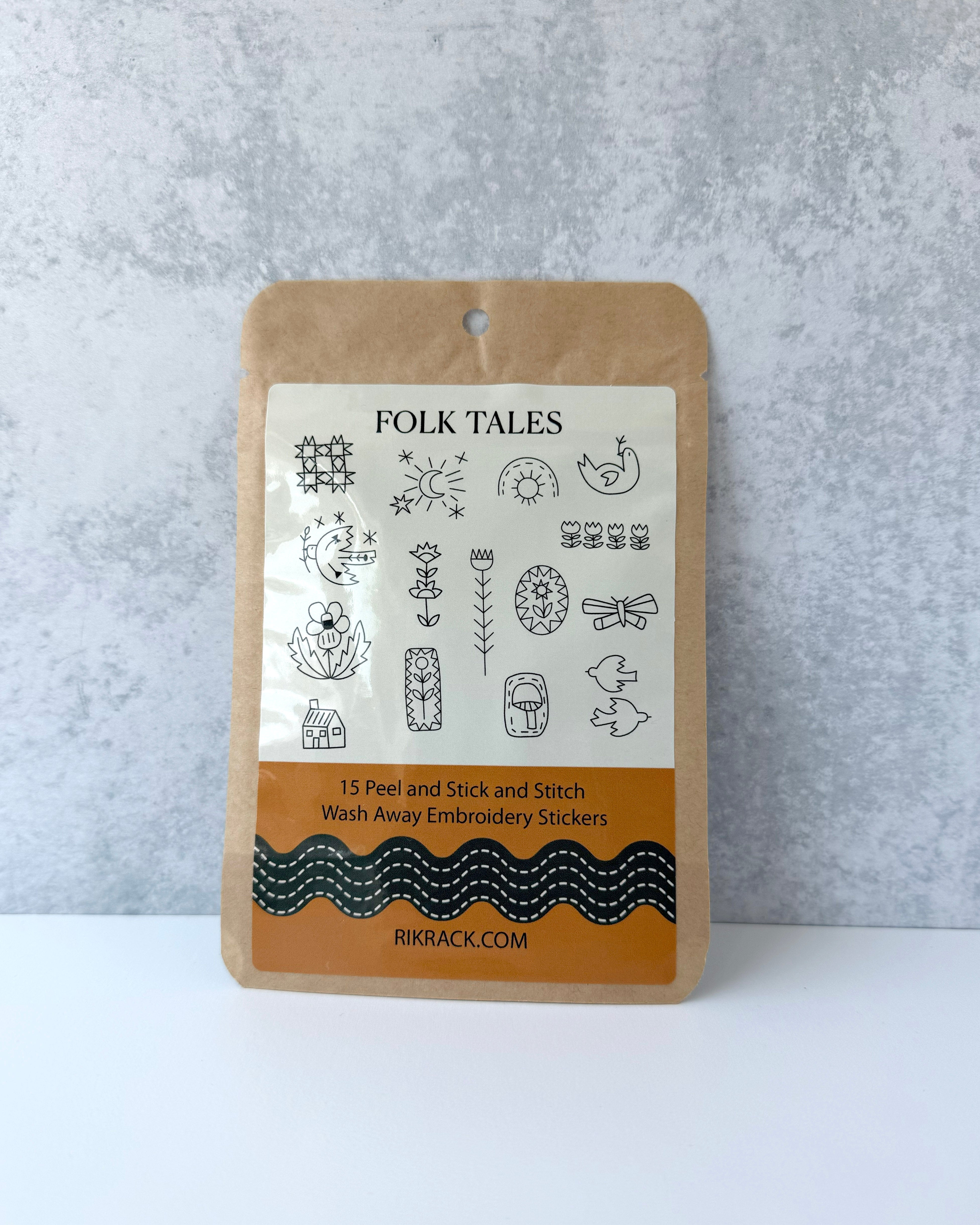 Folk Tales Stick and Stitch Embroidery Patterns