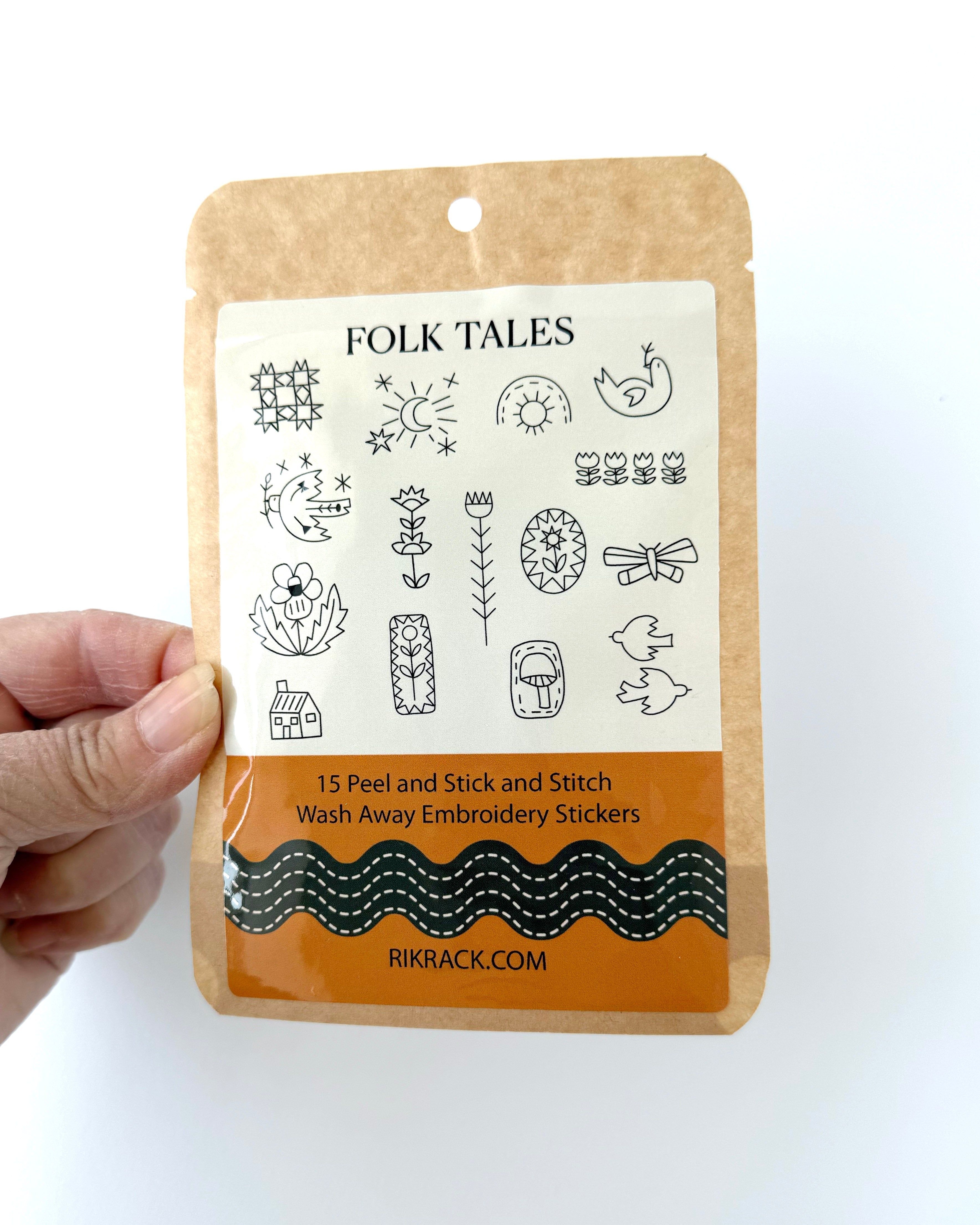 Folk Tales Stick and Stitch Embroidery Patterns