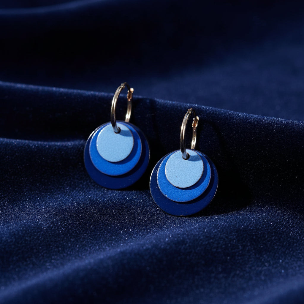 Blues Hoop Earrings