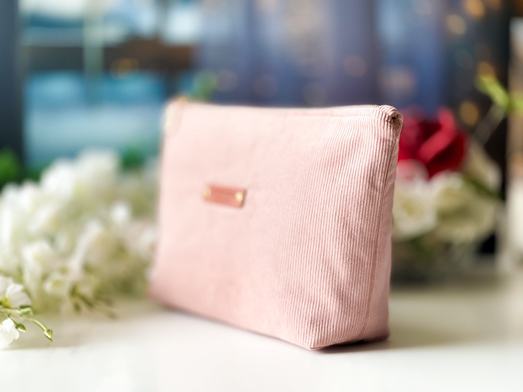Woodrose Corduroy Cosmetic Bag | The Corduroy Collection