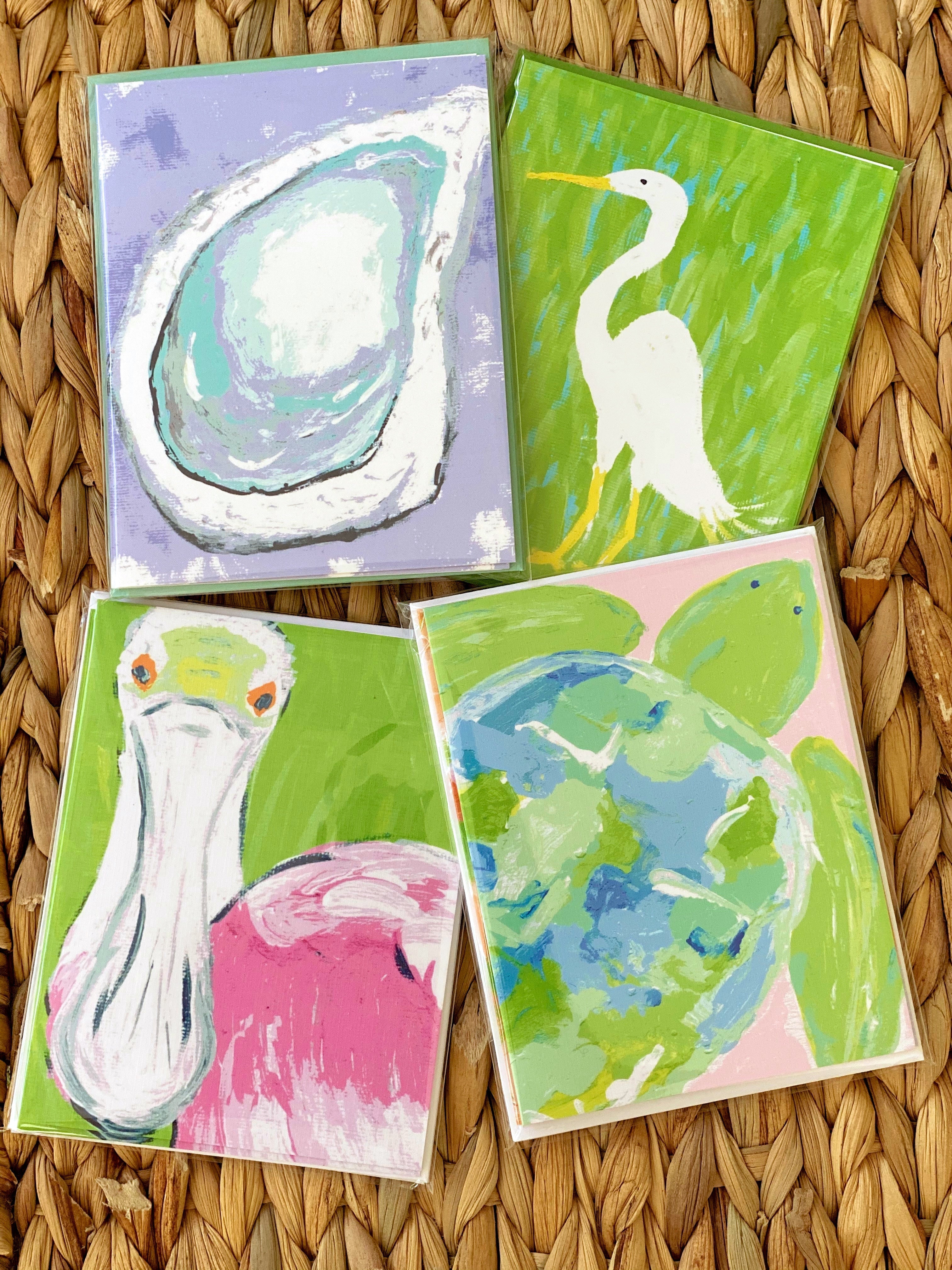 Roseate Spoonbille Art Notecard Set