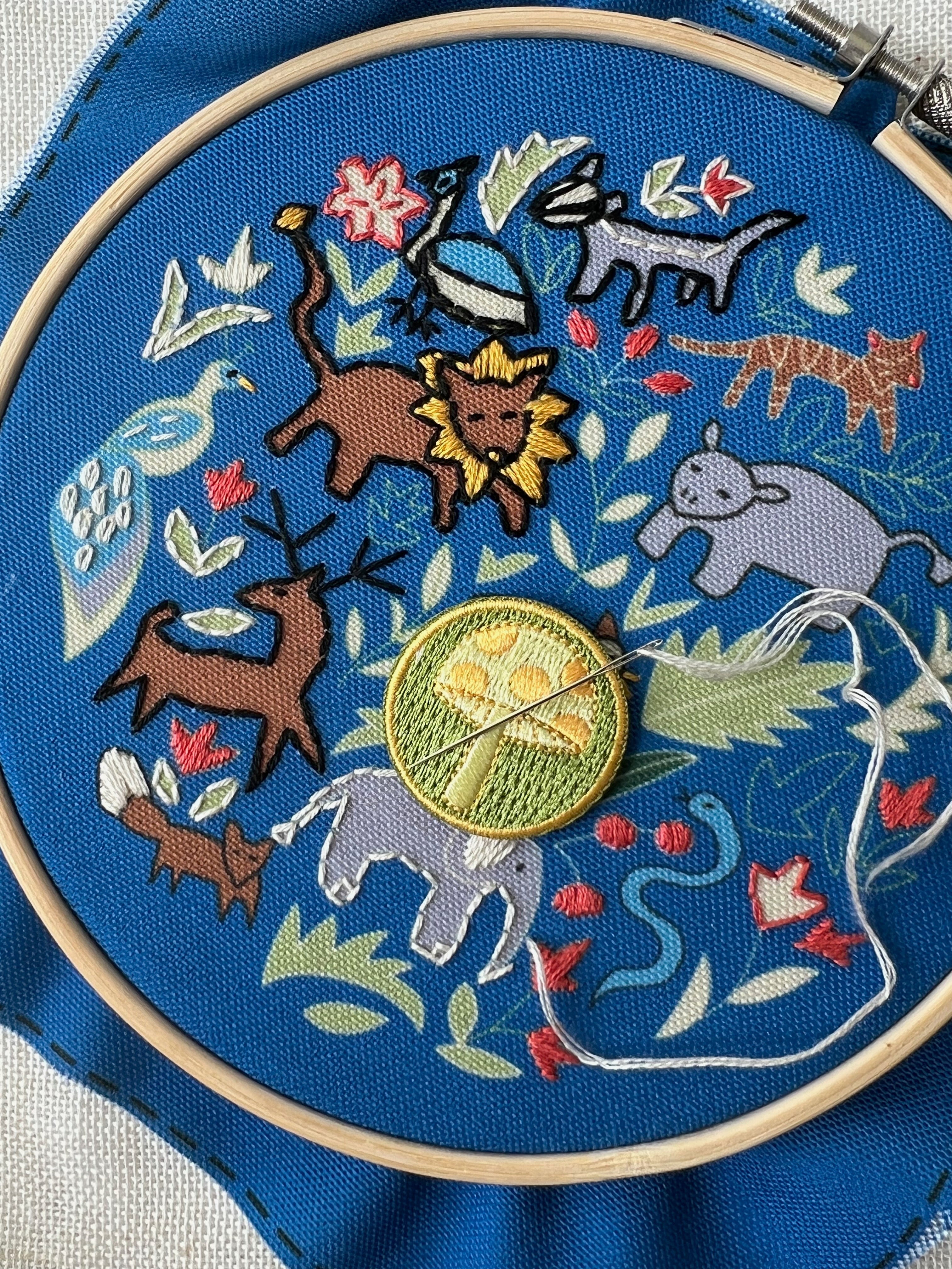 Mushroom Embroidery Needle Minder