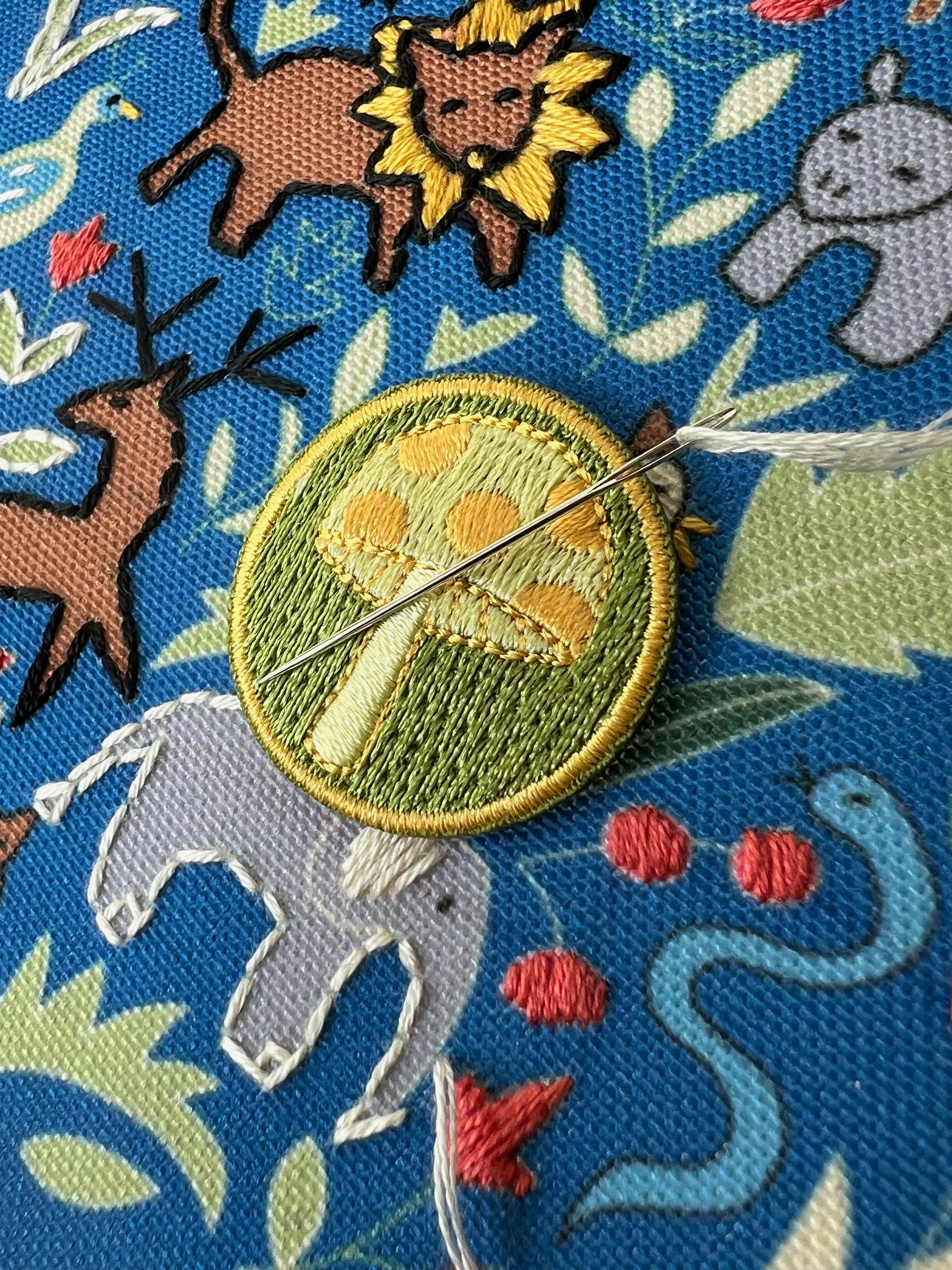 Mushroom Embroidery Needle Minder