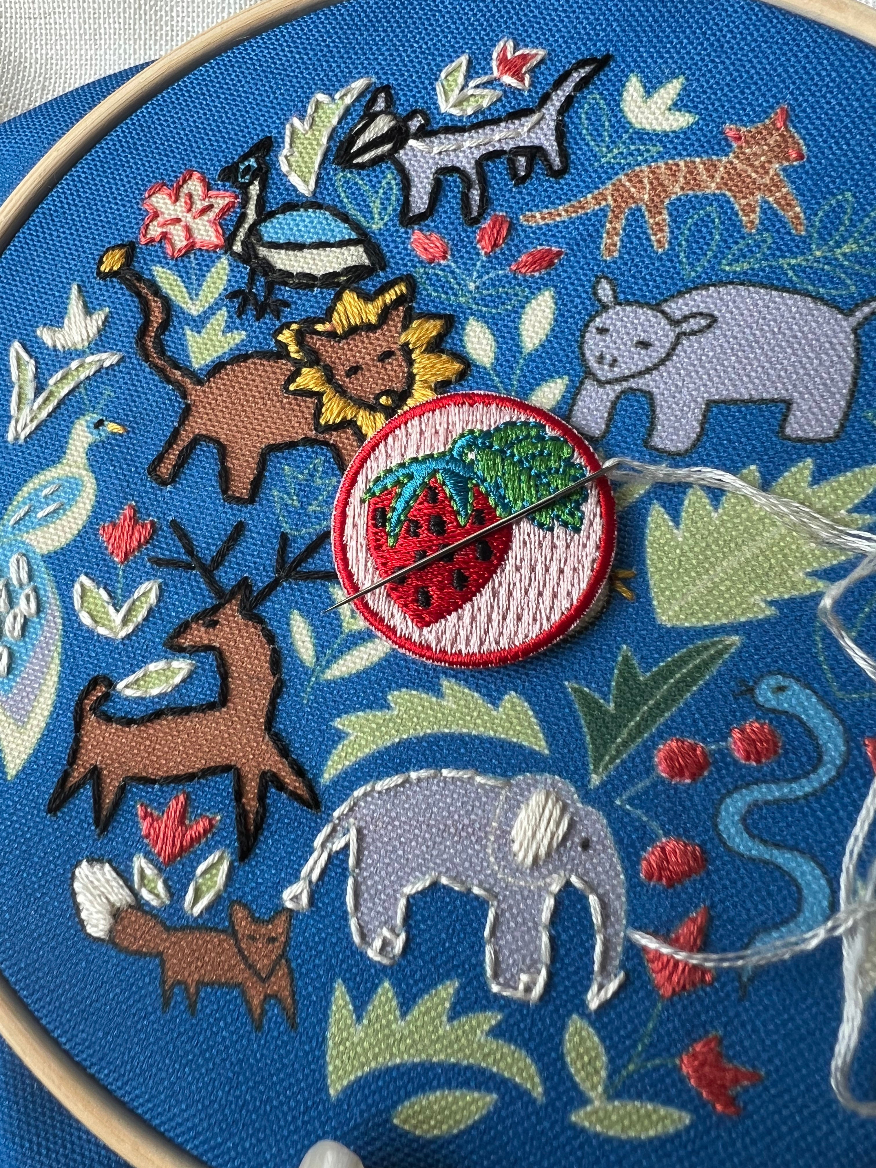 Strawberry Embroidery Needle Minder